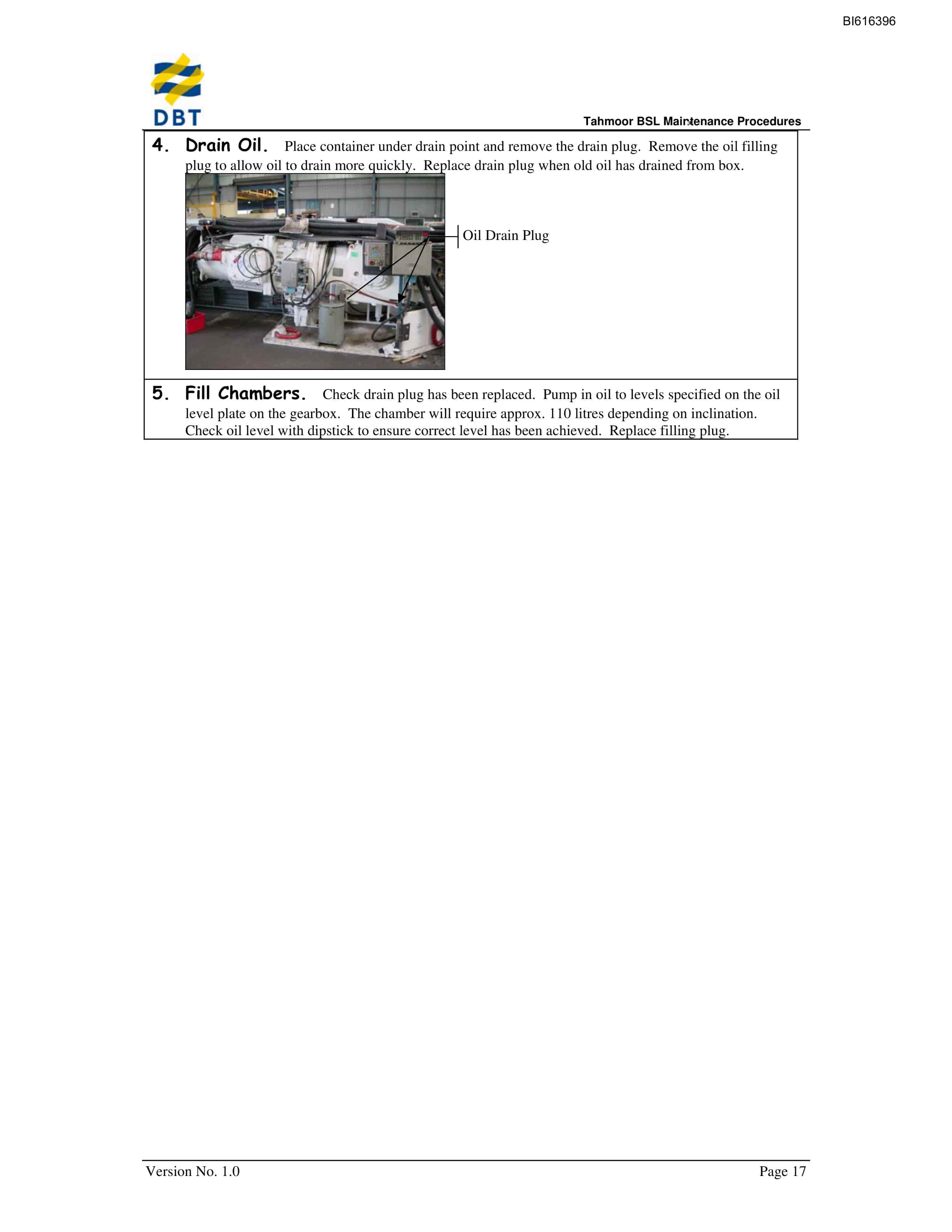 Bucyrus BSL Maintenance Procedures Technical Manual BI616396-4