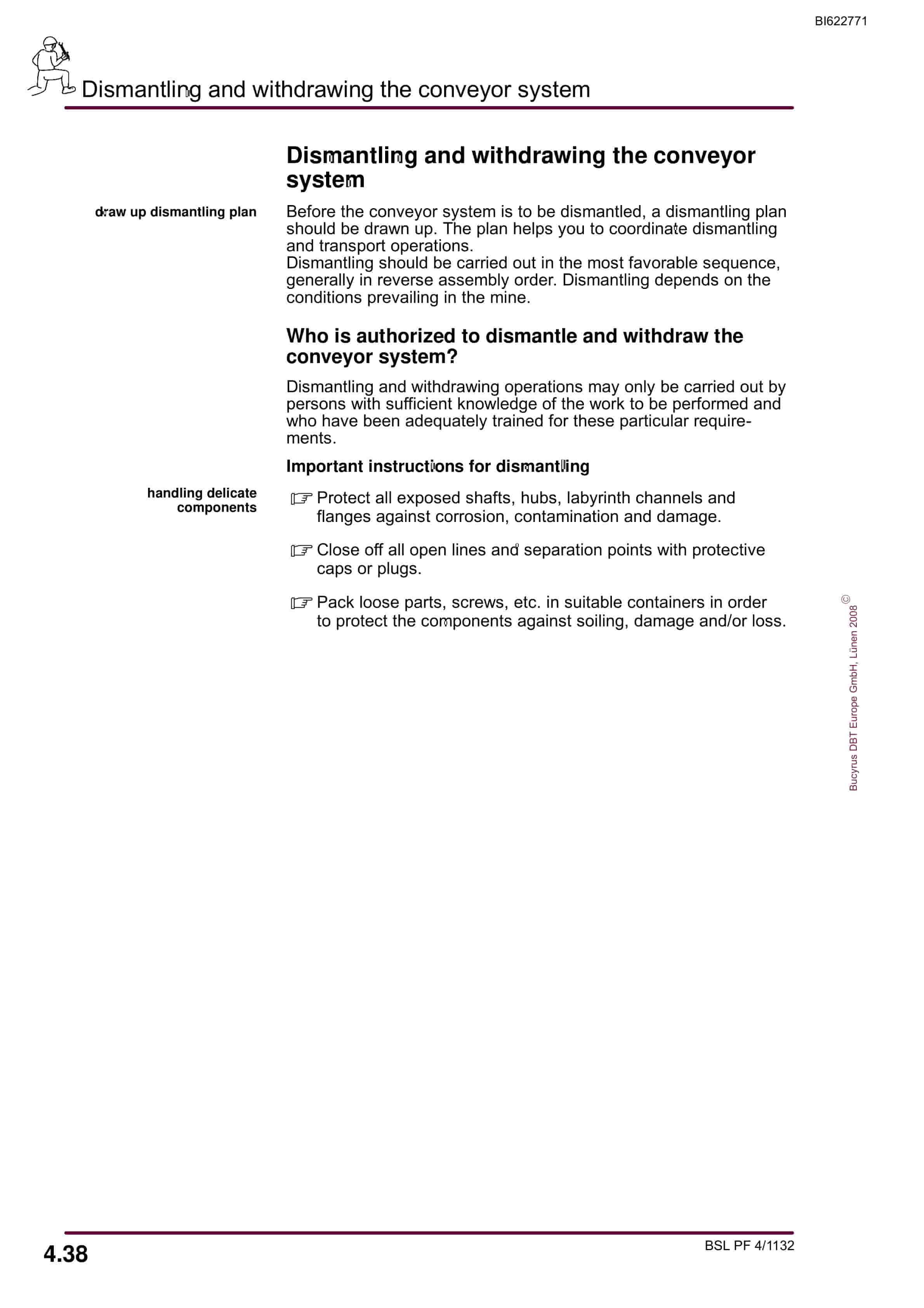 Bucyrus BSL PF 4-1132 Operating Manual BI622771-3