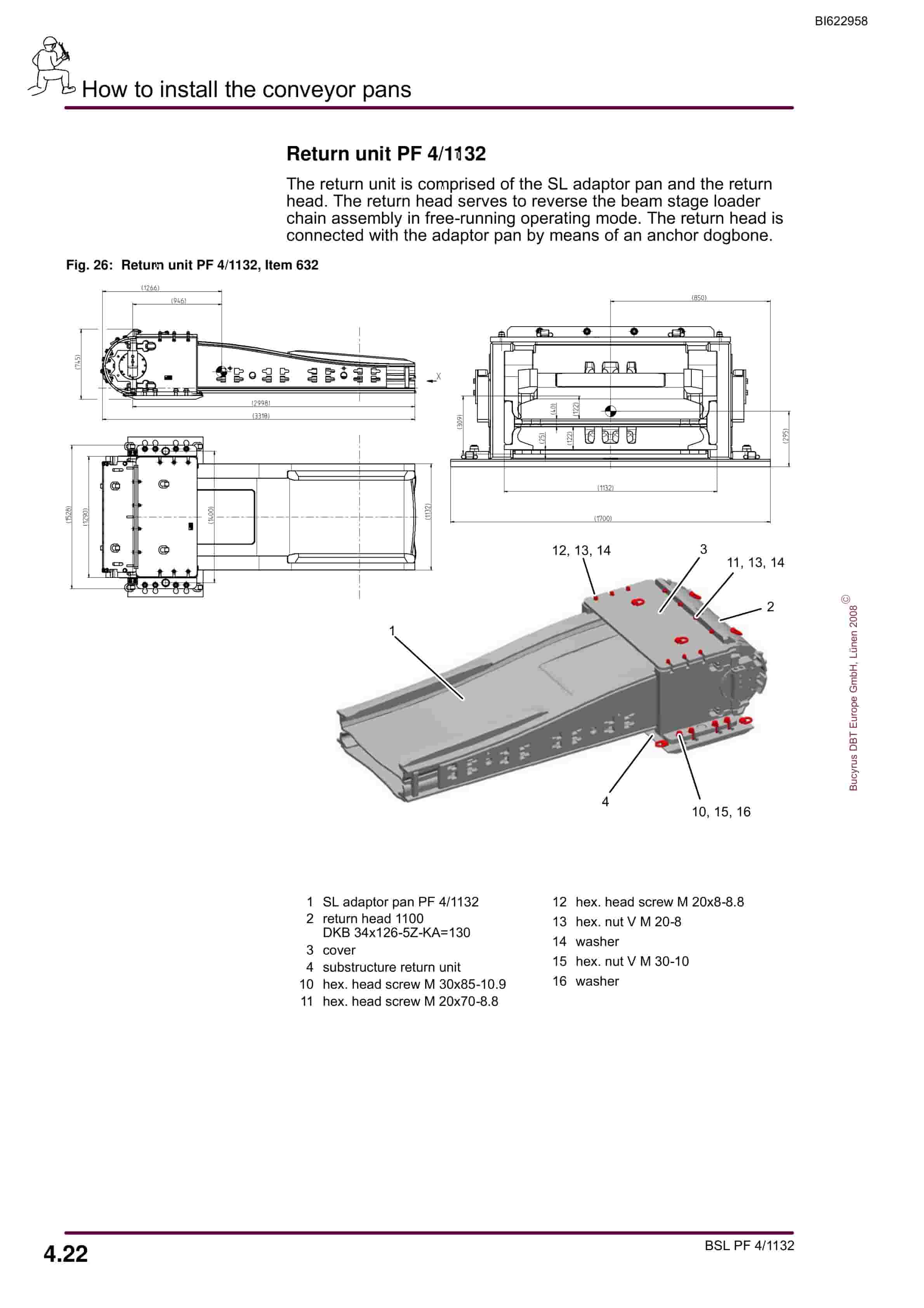 Bucyrus BSL PF 4-1132 Operating Manual BI622958-2
