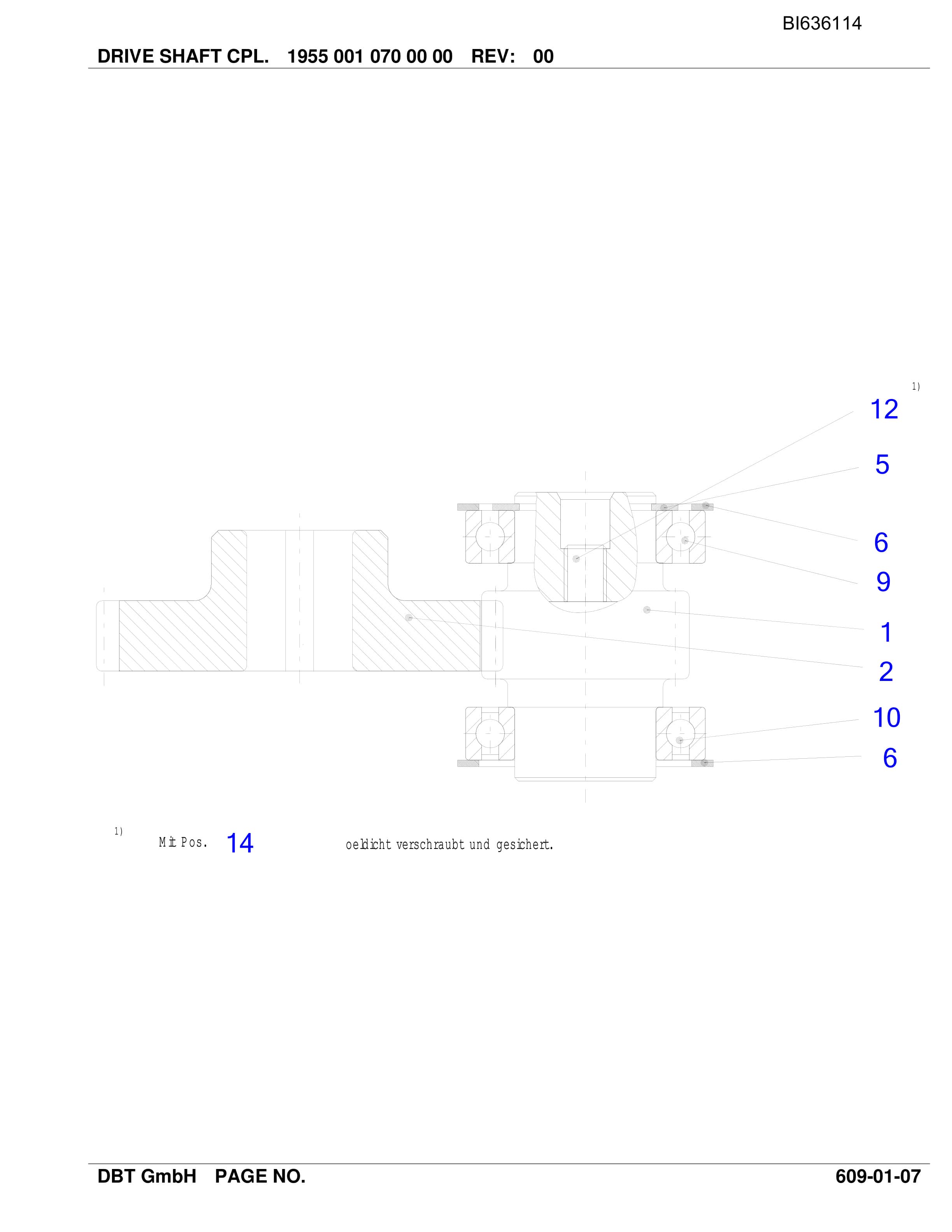 Bucyrus BSL PF 4-1332 SHENHUA-YUJIALIANG II Parts Catalog BI636114-2