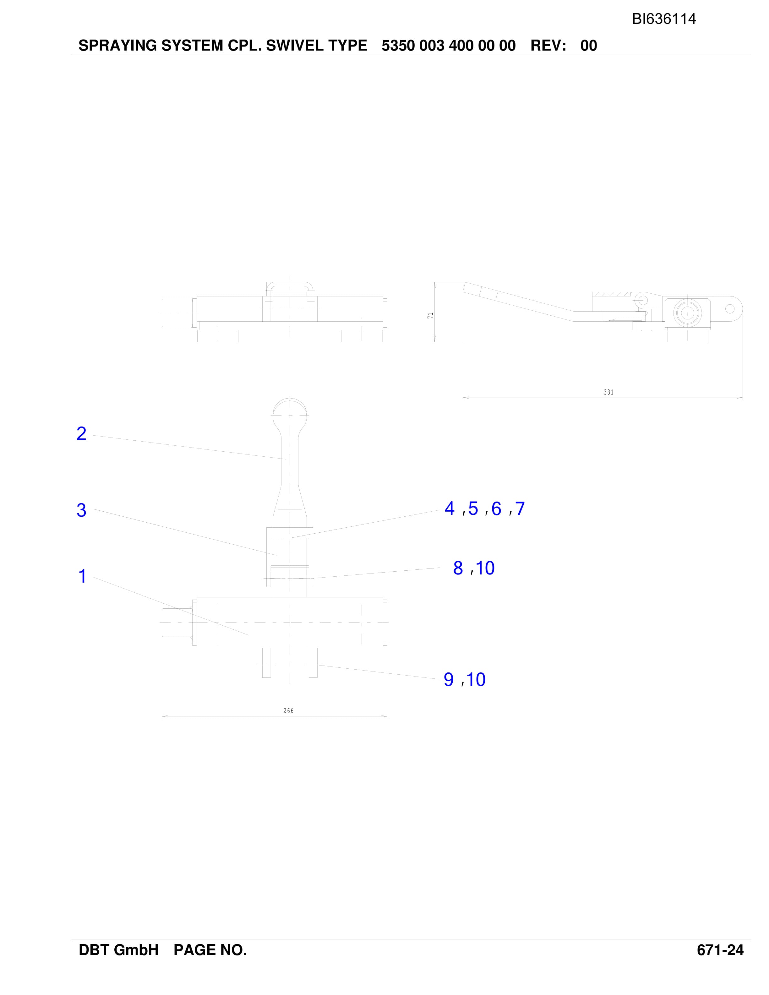 Bucyrus BSL PF 4-1332 SHENHUA-YUJIALIANG II Parts Catalog BI636114-5