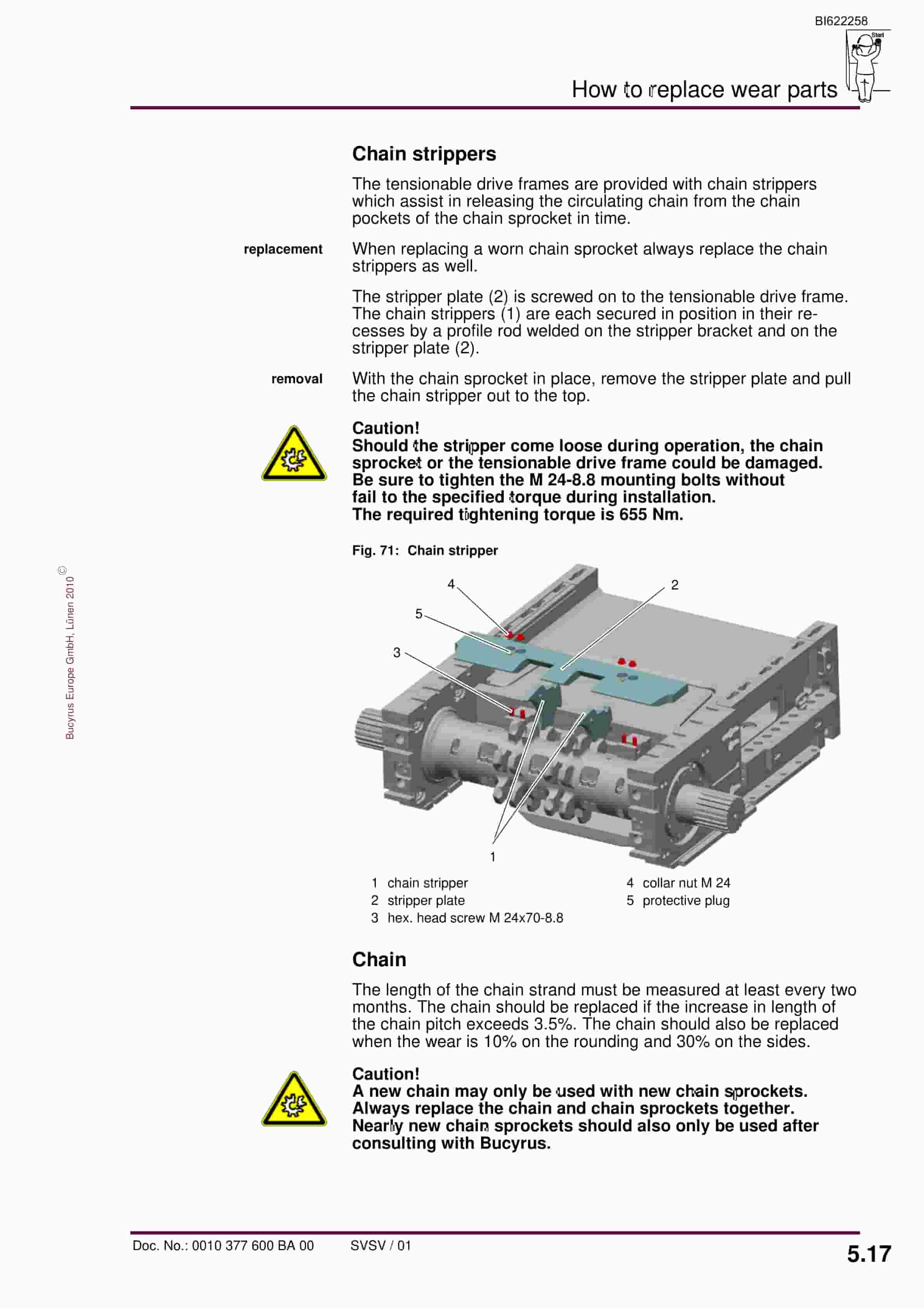 Bucyrus BSL PF 6-1542 Operating Manual BI622258-5