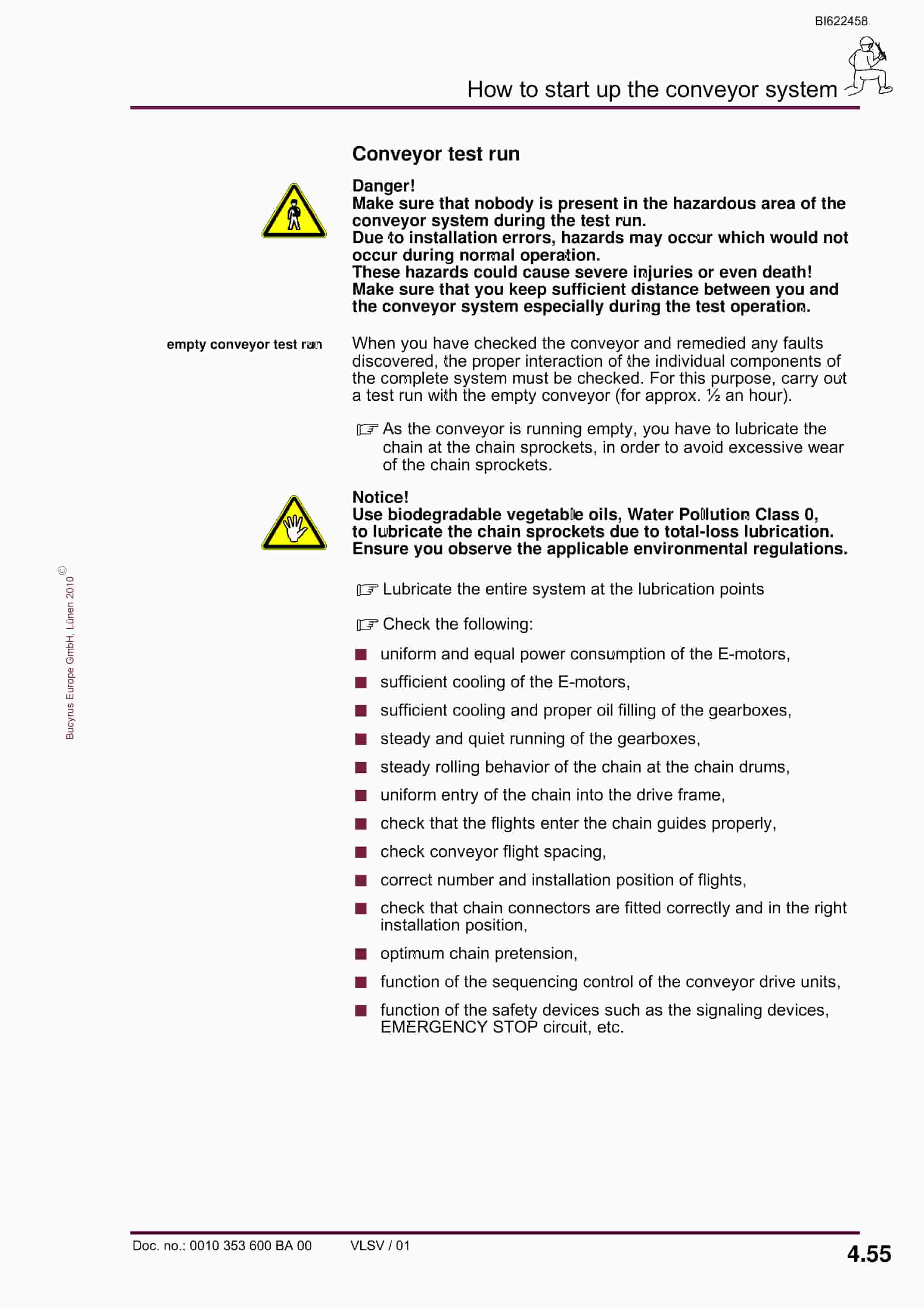 Bucyrus BSL PF 6-1542 Operating Manual BI622458-3