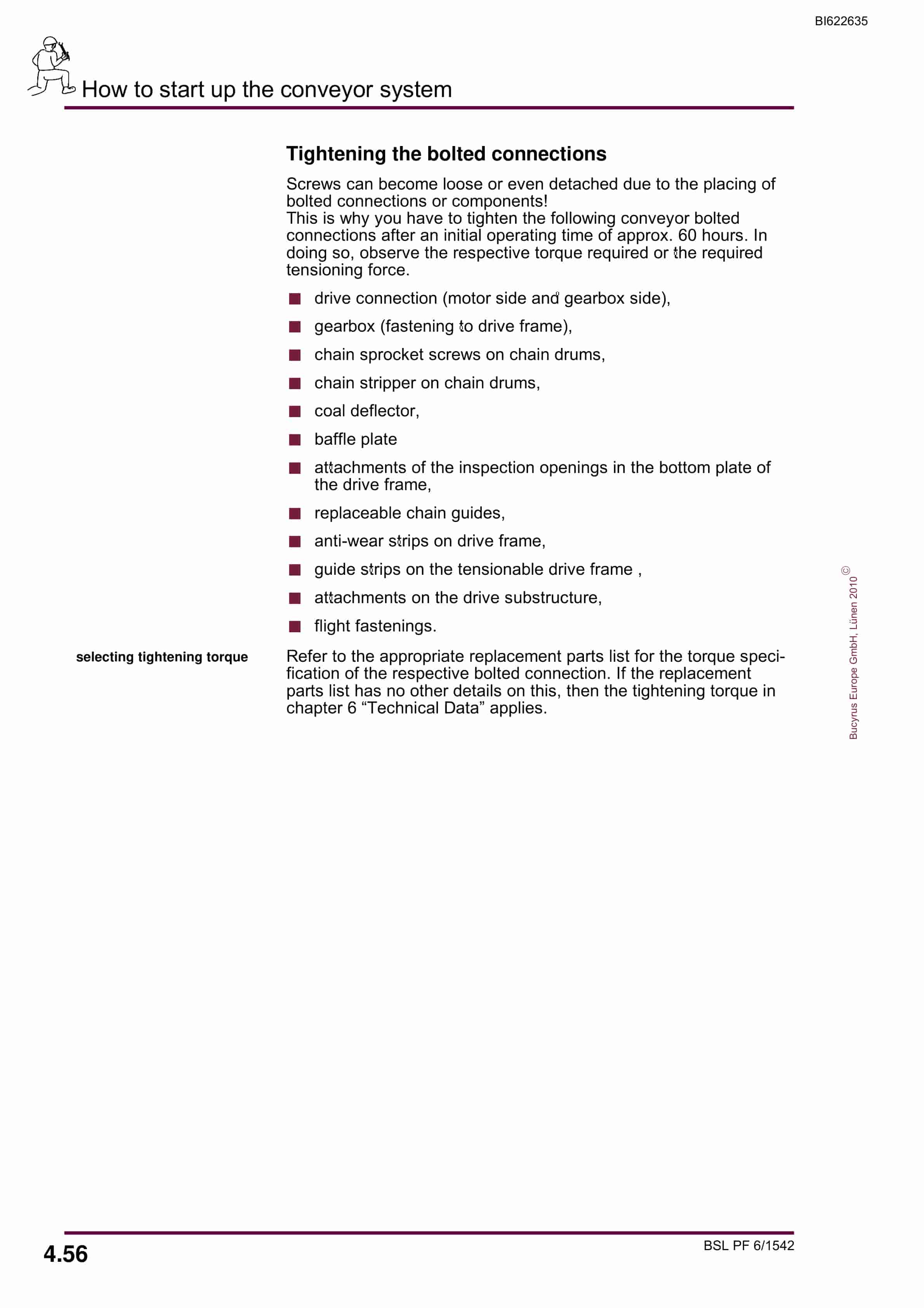 Bucyrus BSL PF 6-1542 Operating Manual BI622635-3