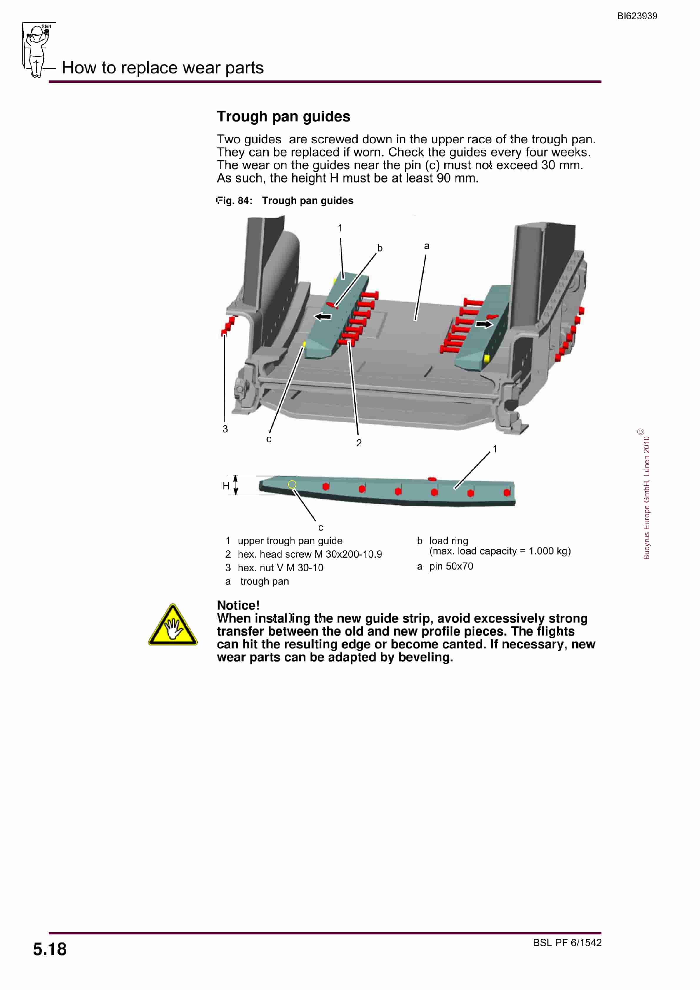 Bucyrus BSL PF 6-1542 Operating Manual BI623939-5