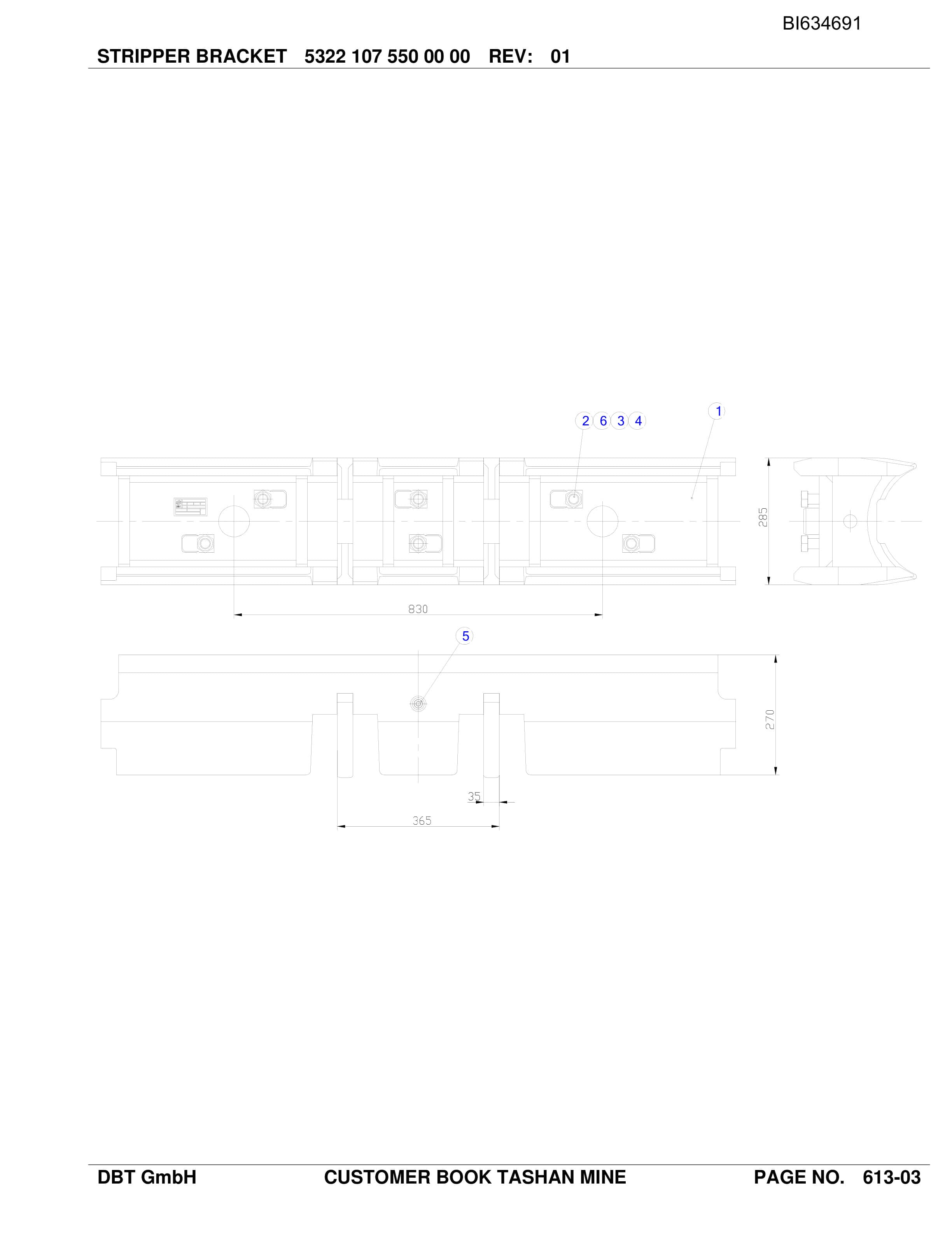 Bucyrus BSL PF 6-1542 Parts Catalog BI634691-2