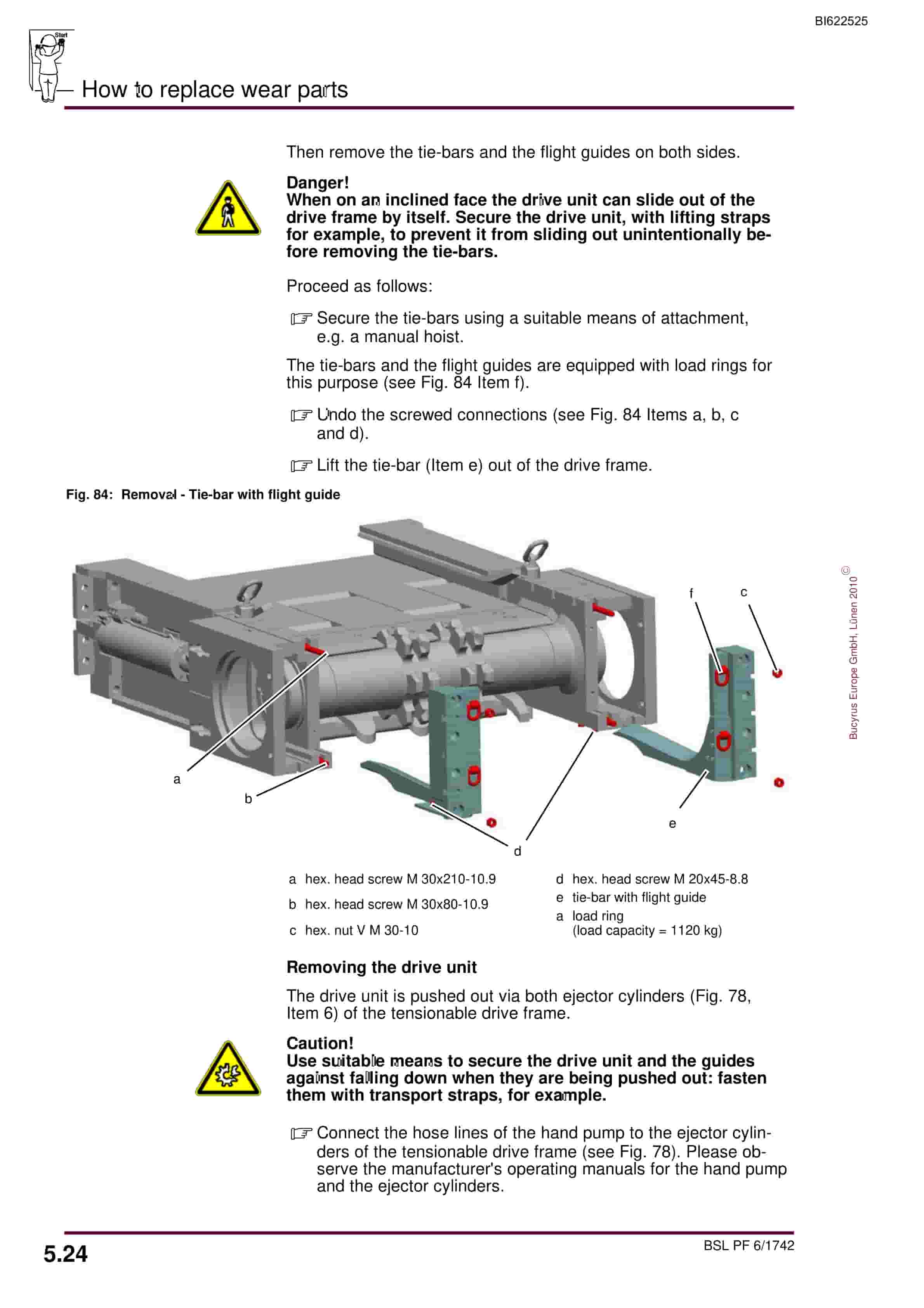 Bucyrus BSL PF 6-1742 Operating Manual BI622525-5