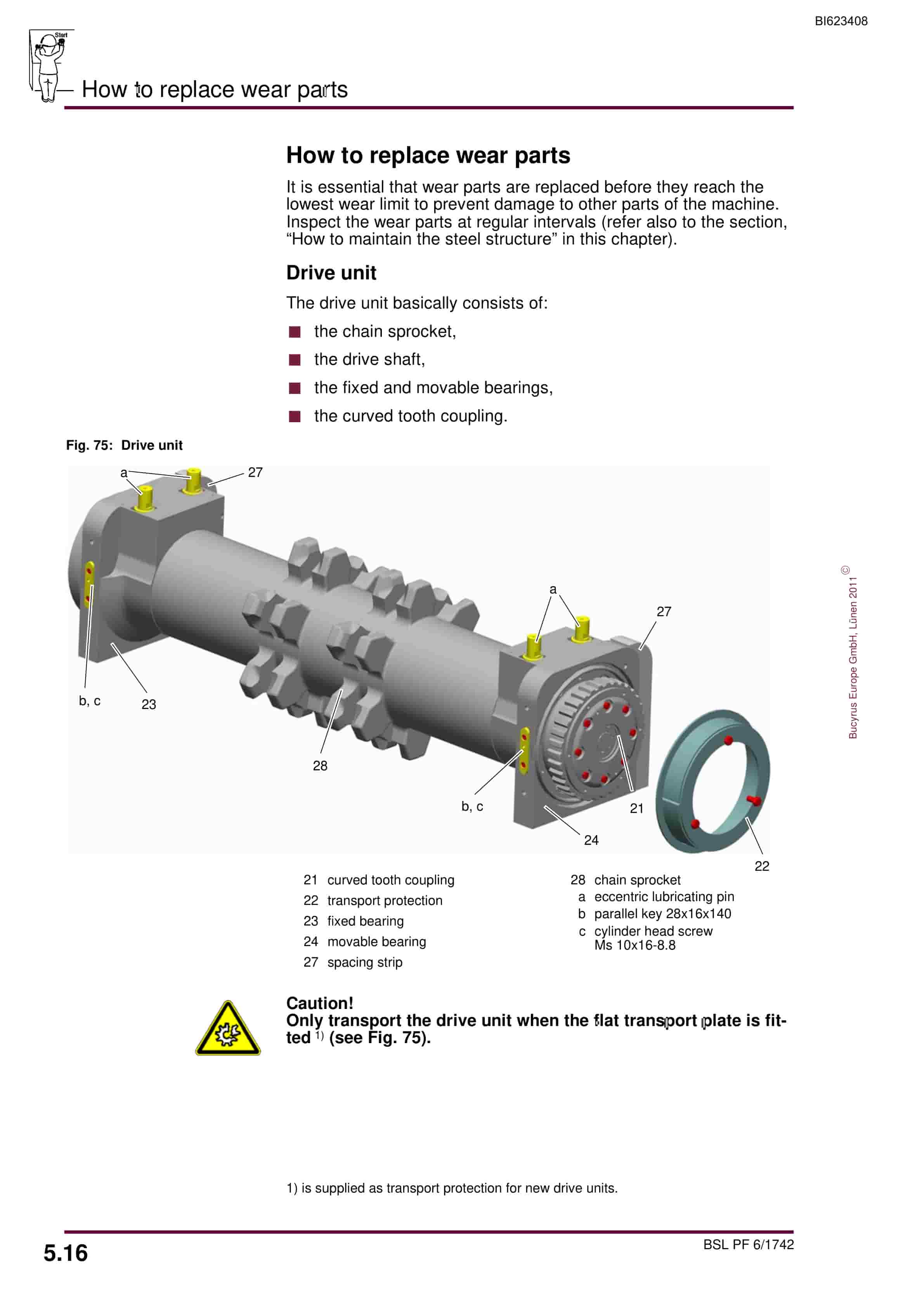 Bucyrus BSL PF 6-1742 Operating Manual BI623408-4