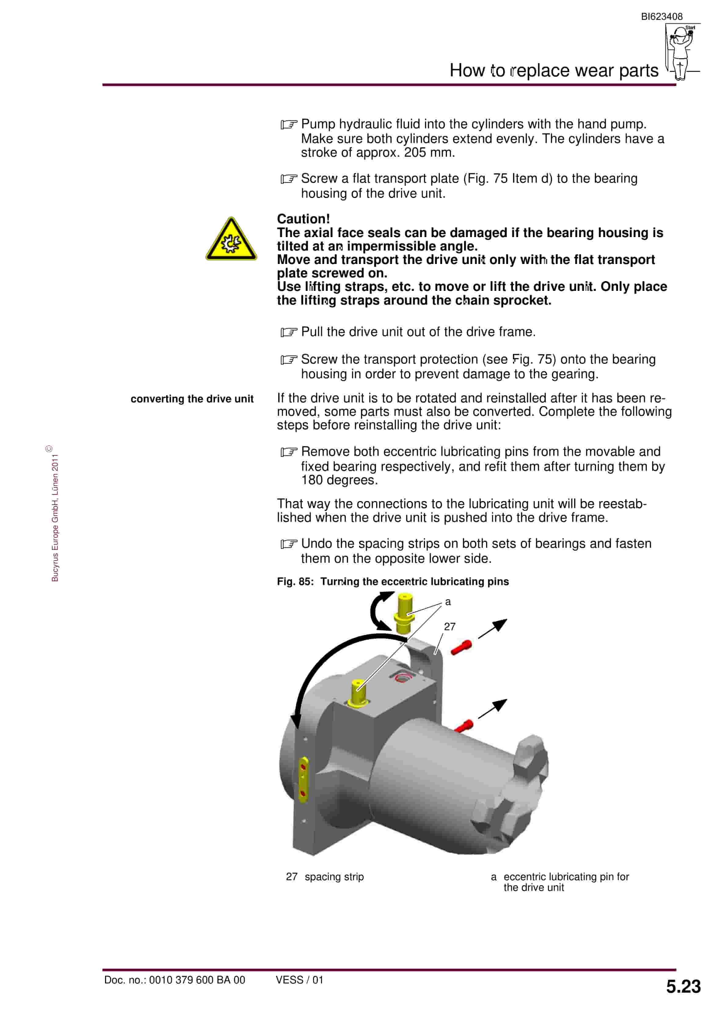 Bucyrus BSL PF 6-1742 Operating Manual BI623408-5