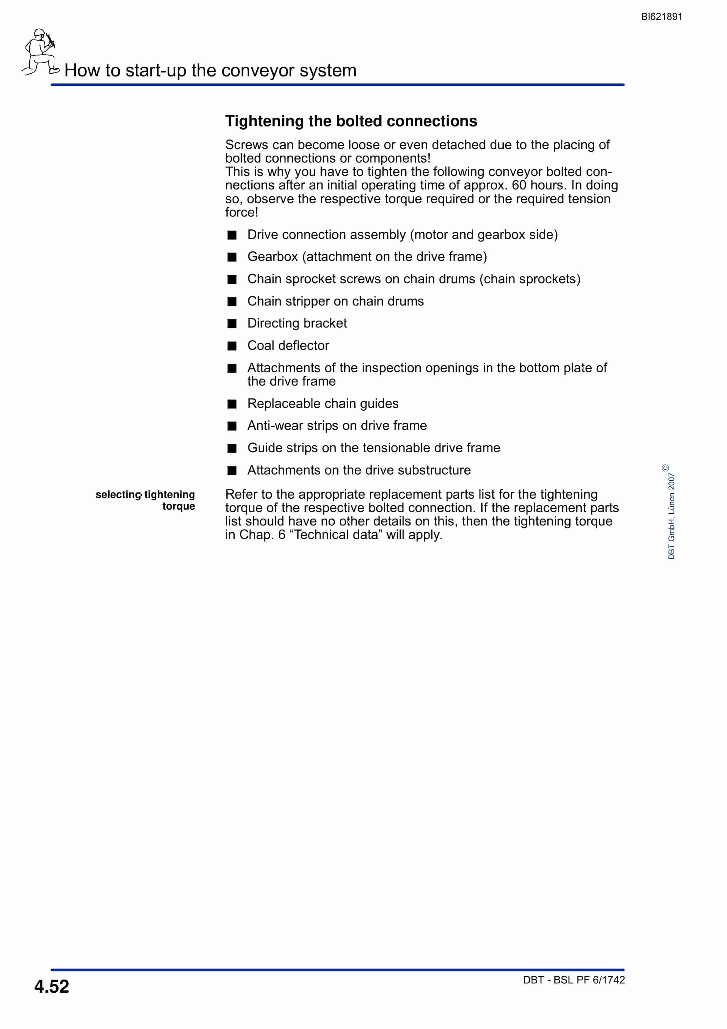 Bucyrus BSL PF 6-1742 Technical Manual BI621891-3