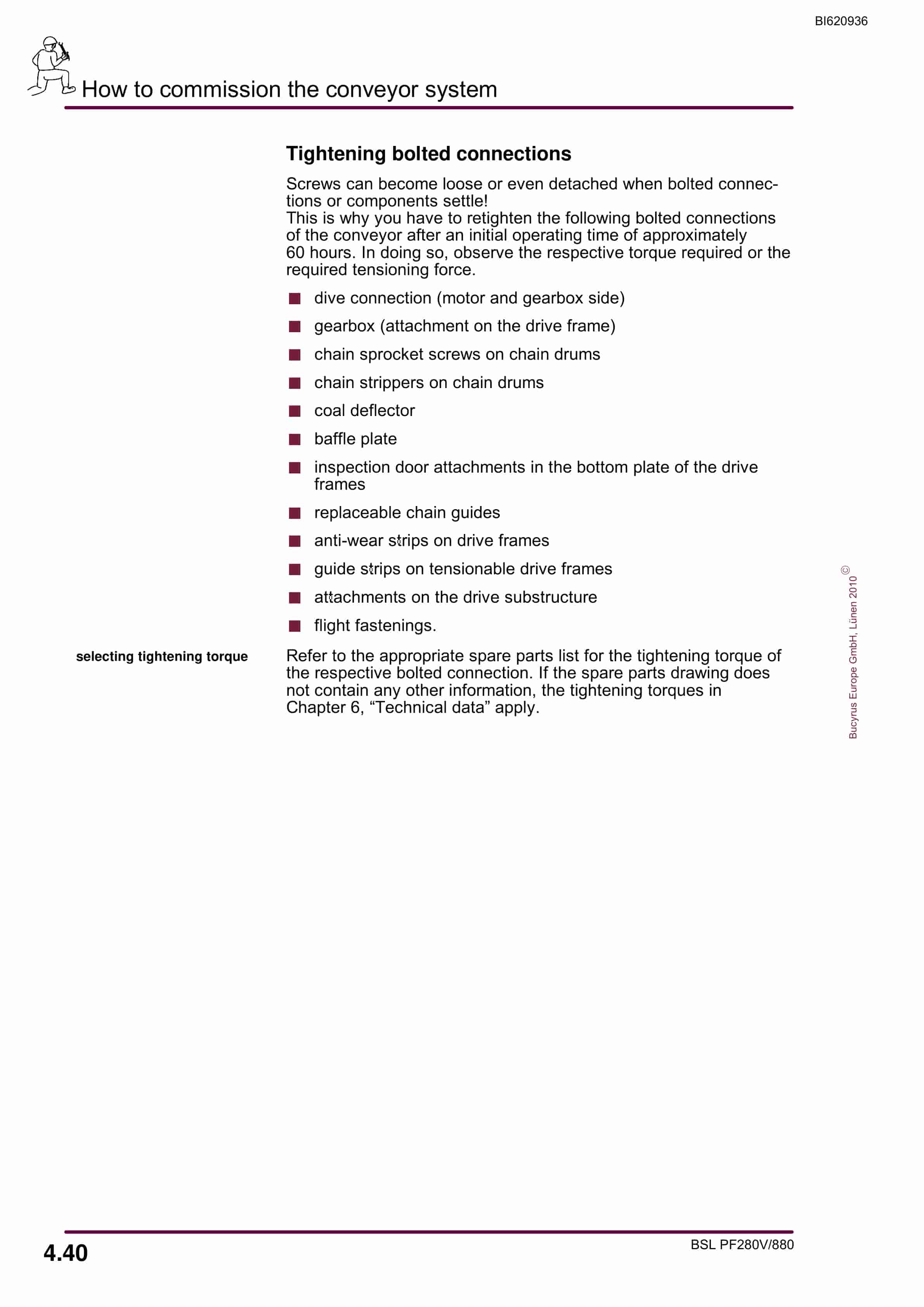 Bucyrus BSL PF280V-880 Operating Manual BI620936-3
