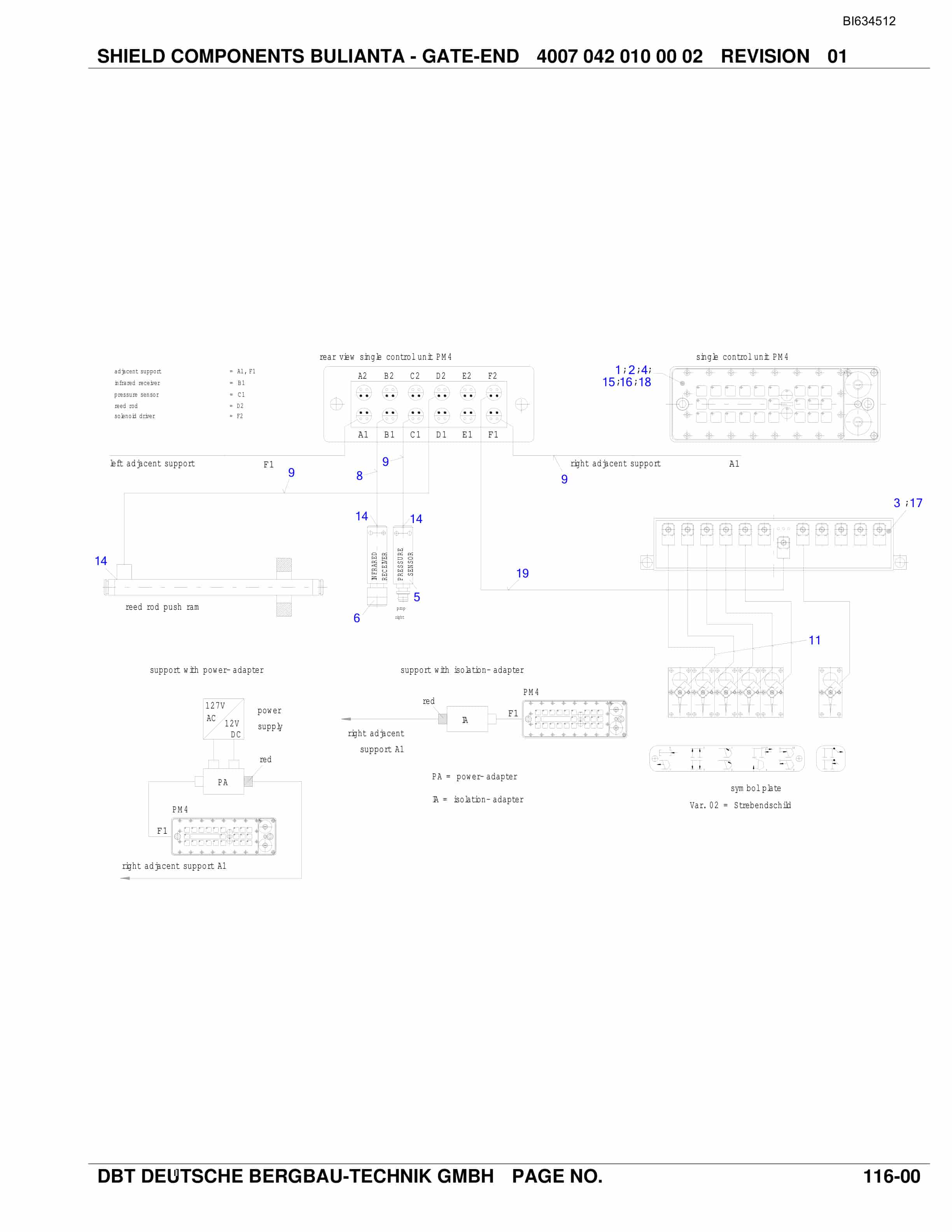 Bucyrus Bulianta-China DBT-Shield Parts Catalog BI634512-2