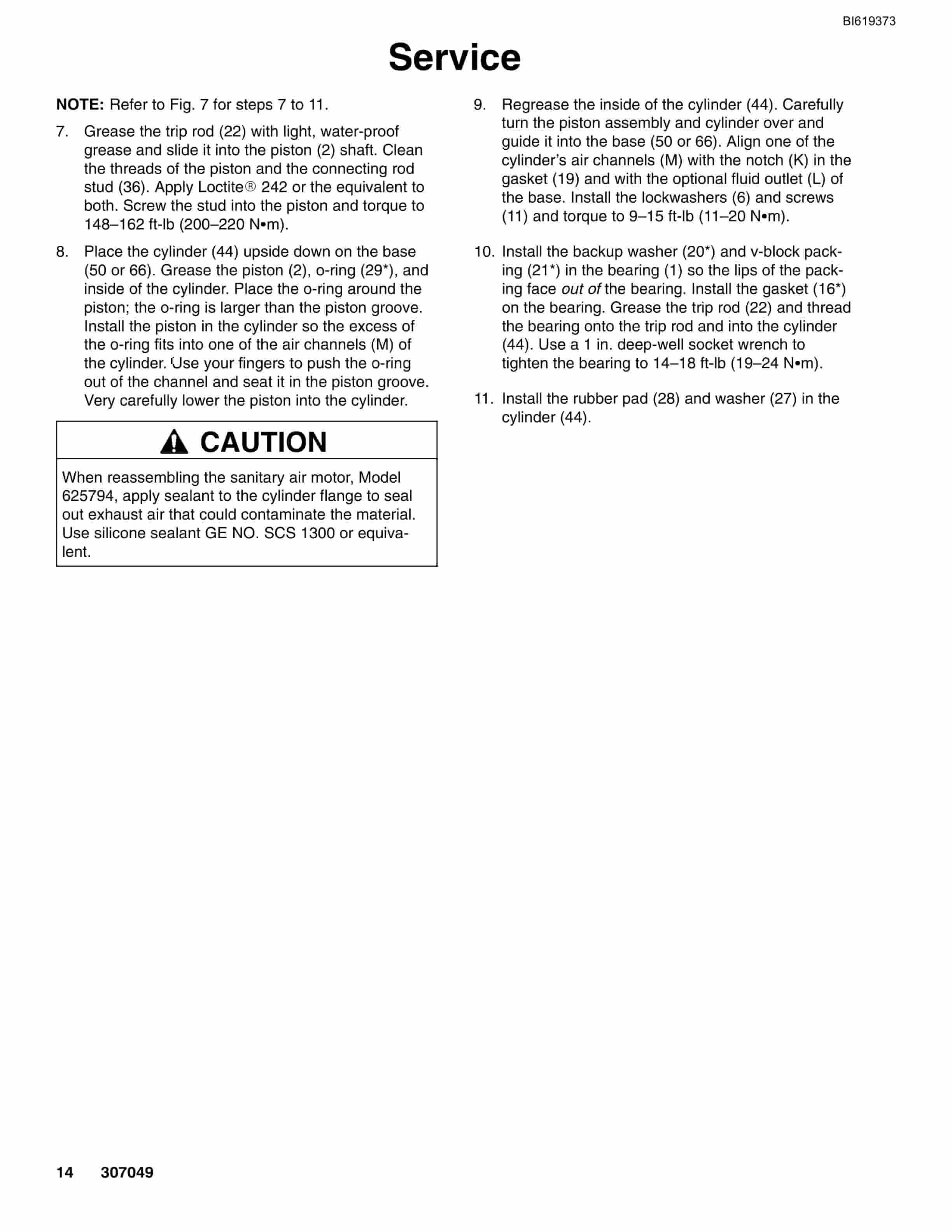 Bucyrus Bulldog Air Motor Technical Manual BI619373-3