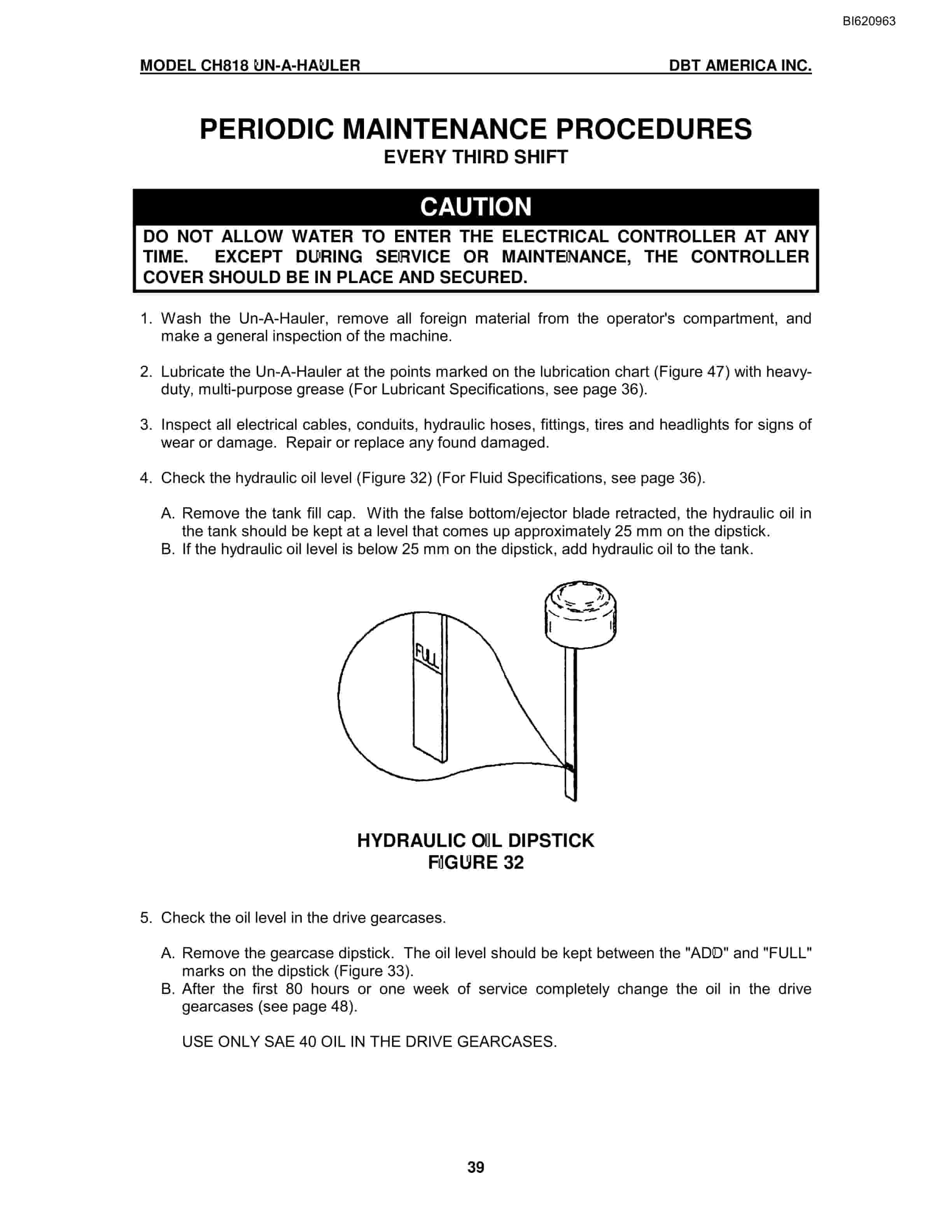 Bucyrus CH818 W-LA 2000 China Technical Manual BI620963-2
