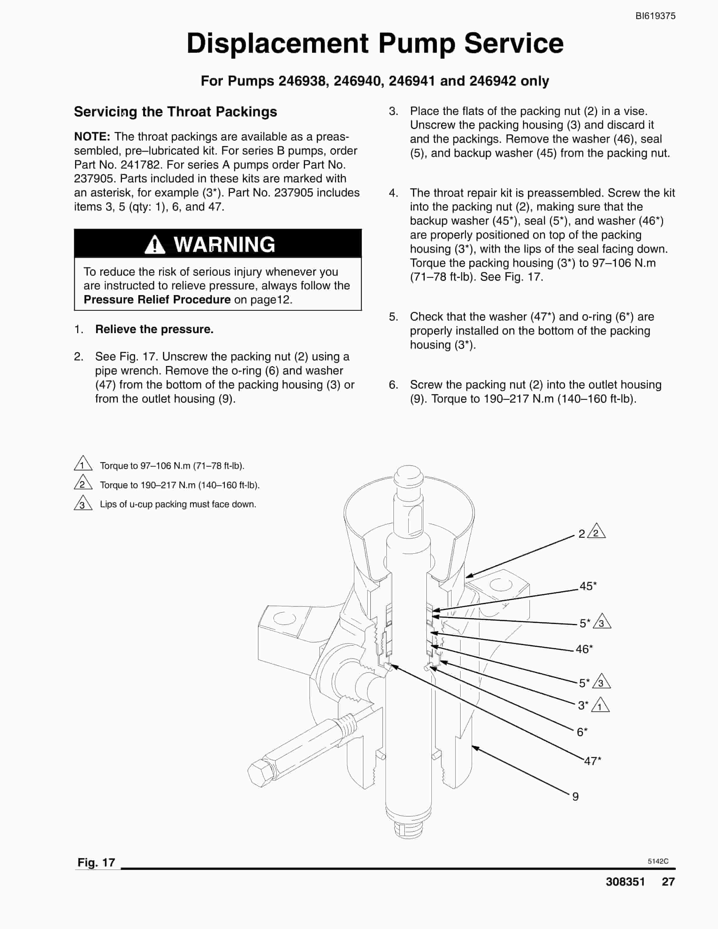 Bucyrus Check-Mate 800 Pumps Technical Manual BI619375-3
