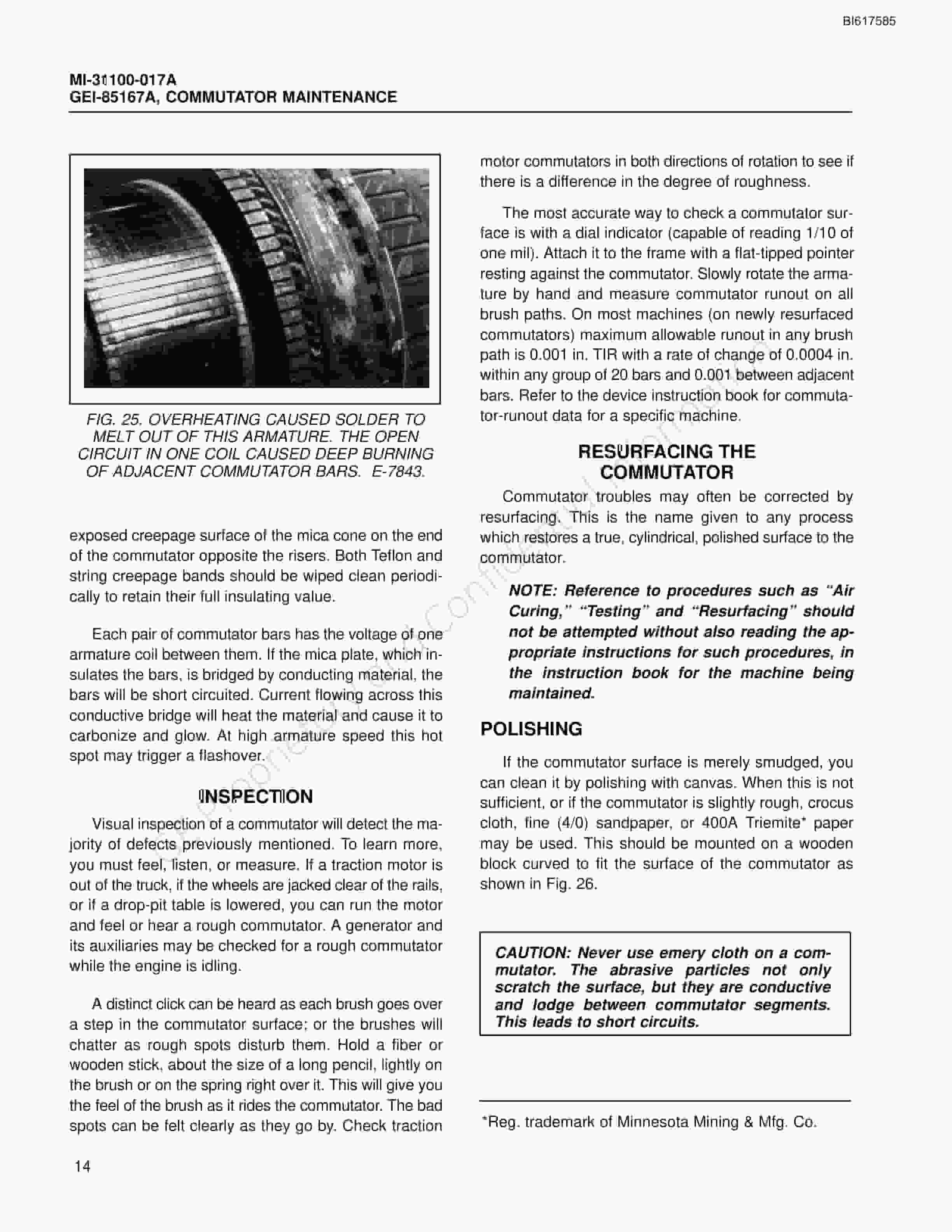 Bucyrus Commutator Maintenance Technical Manual BI617585 5 Bucyrus Commutator Maintenance Technical Manual BI617585 - Image 5