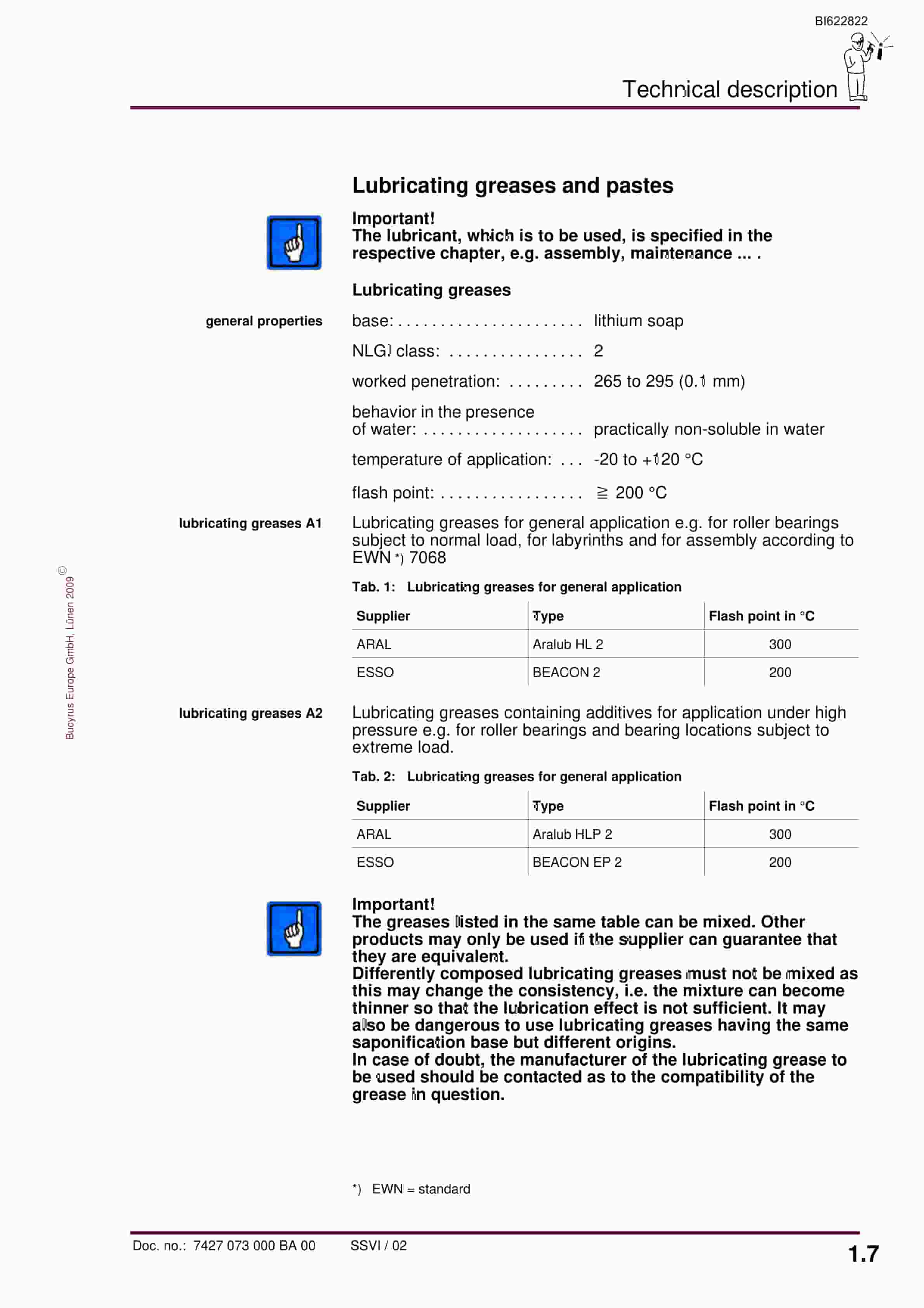 Bucyrus Conveyor Steering Device Operating Manual BI622822-2