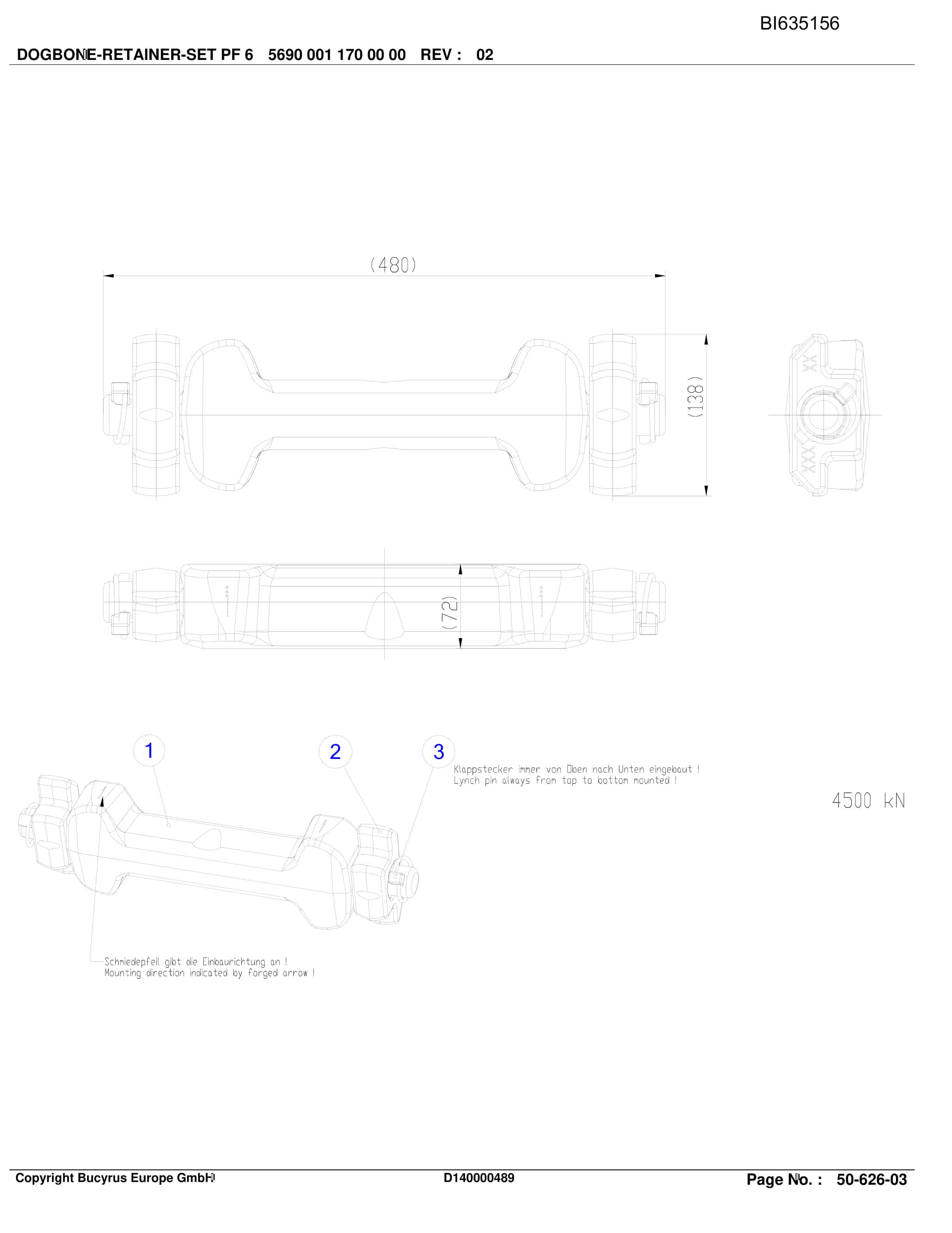 Bucyrus ConveyorSystem MAJIALANG II Parts Catalog BI635156-5