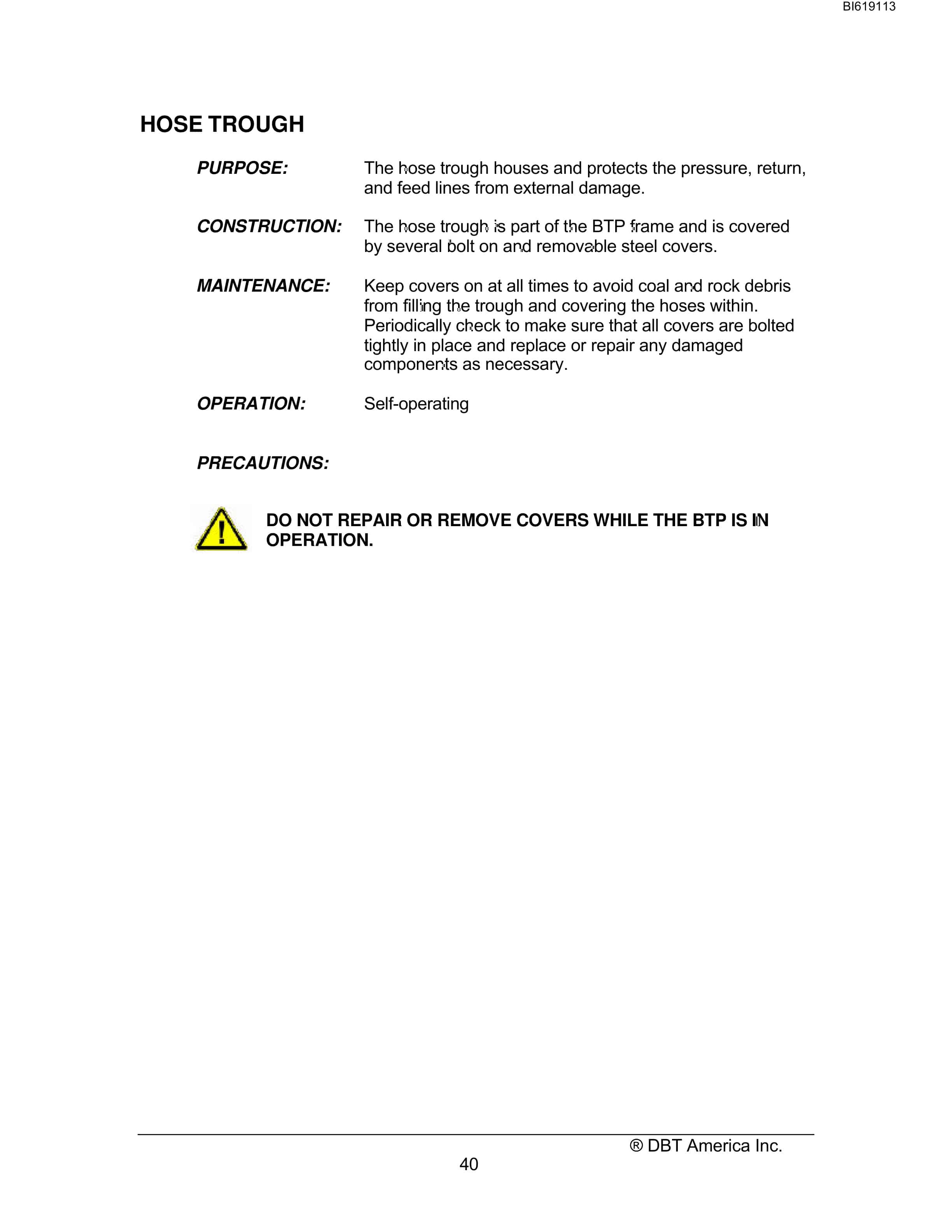 Bucyrus Crawler Mounted Belt Tailpiece Technical Manual BI619113-3