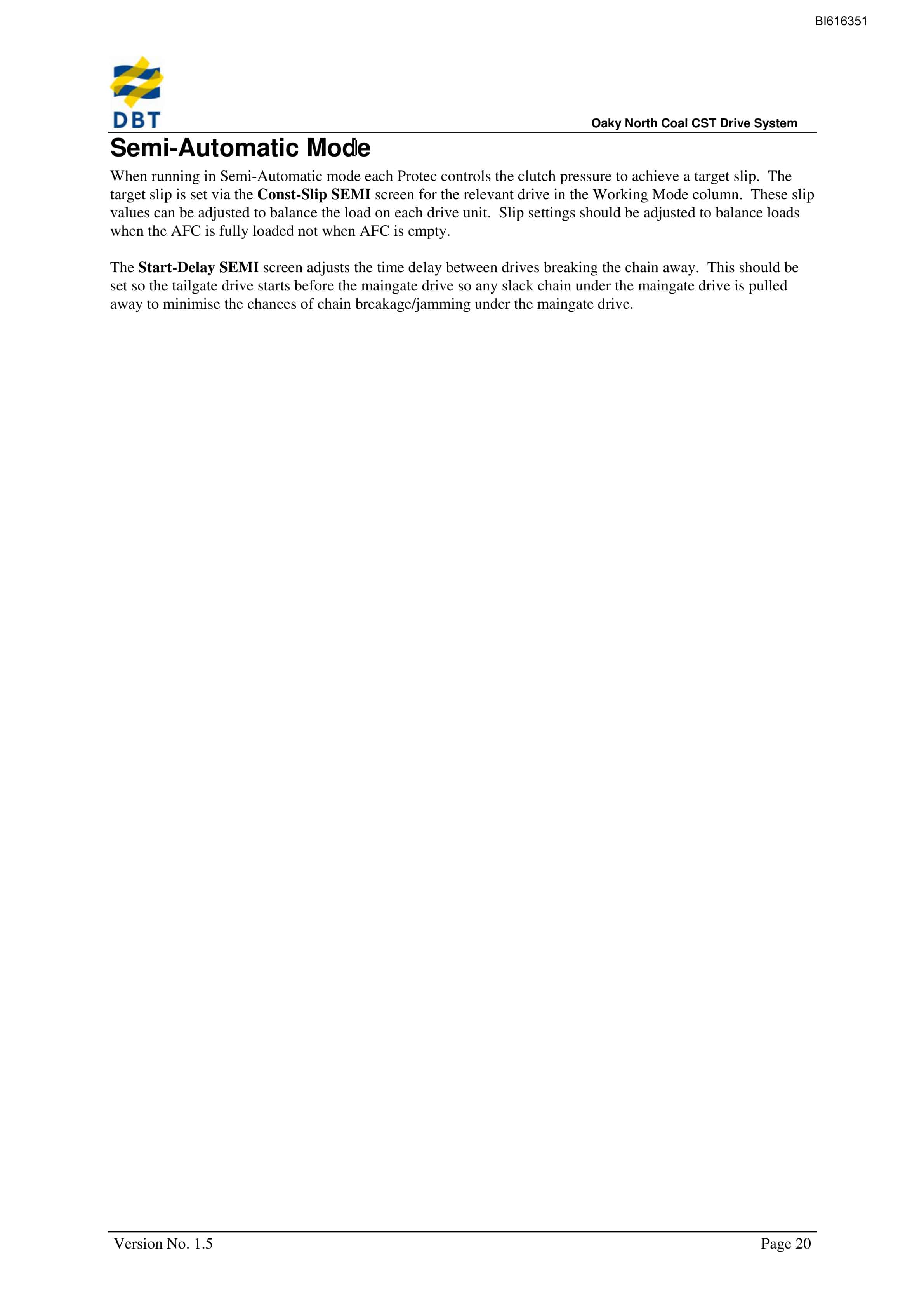 Bucyrus CST Drive System Technical Manual BI616351-3