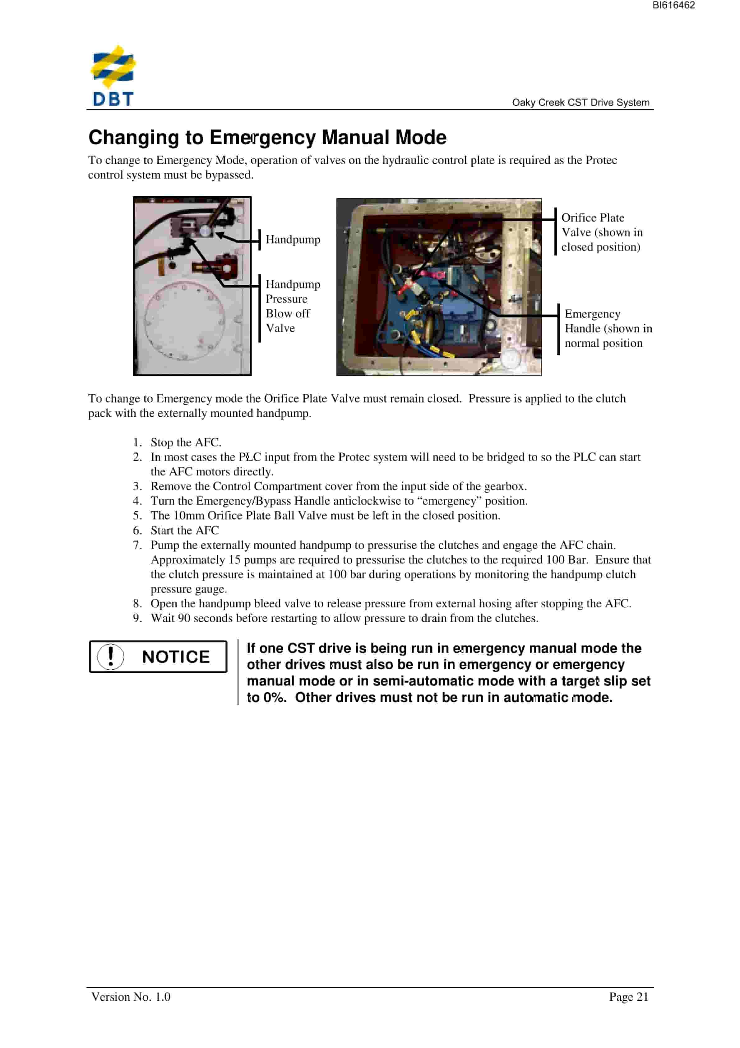 Bucyrus CST Drive System Technical Manual BI616462-3