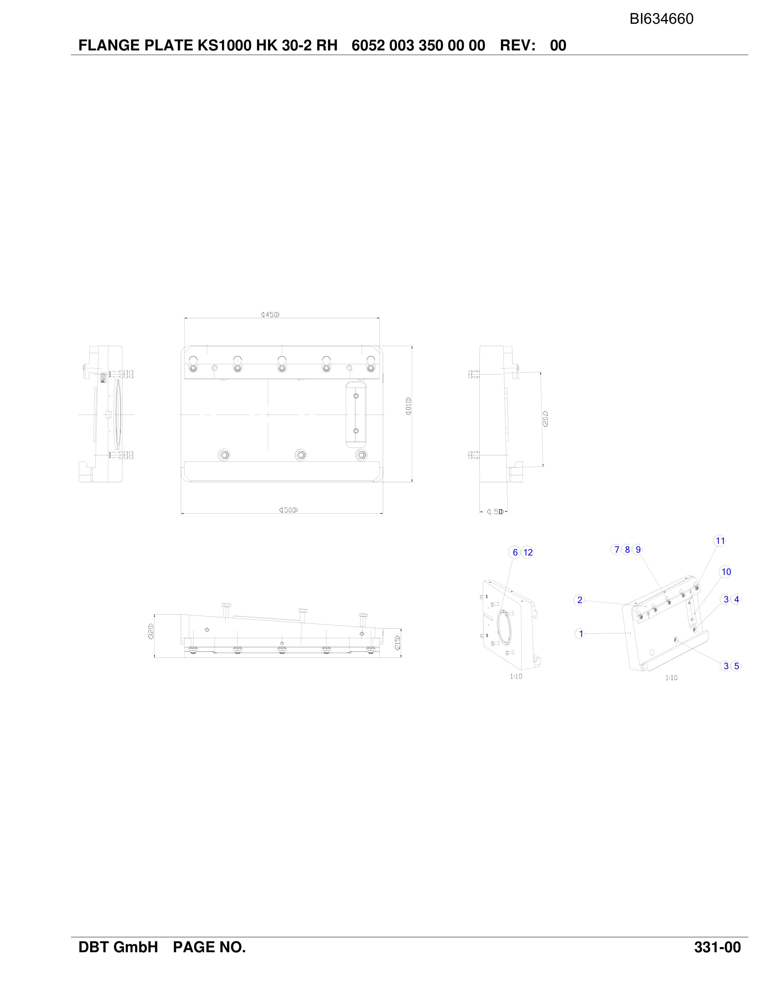 Bucyrus DATONG GH-AFC PF 3-822 Parts Catalog BI634660-3