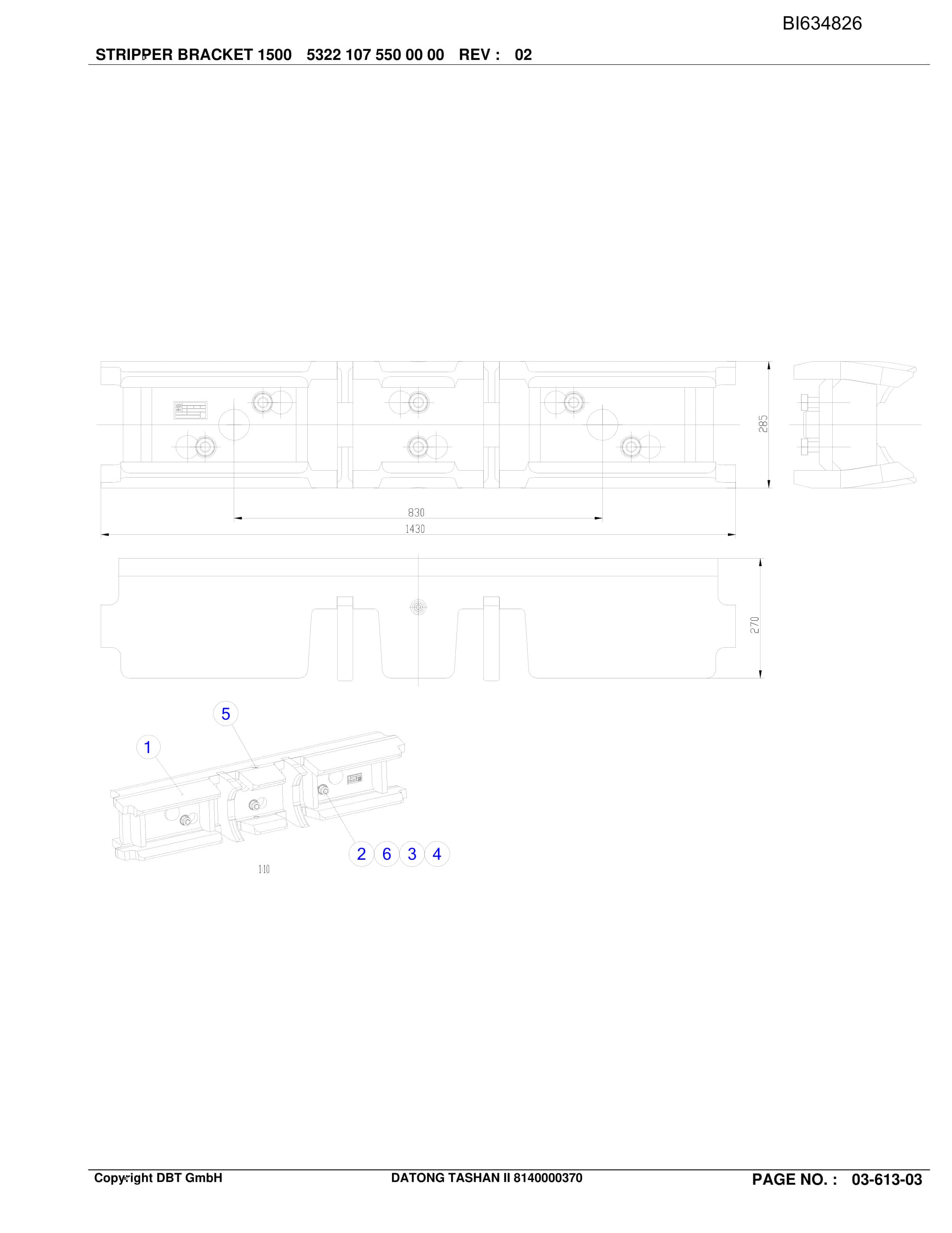 Bucyrus DATONG-TASHAN II, SH-AFC PF 6-1142 Parts Catalog BI634826-4