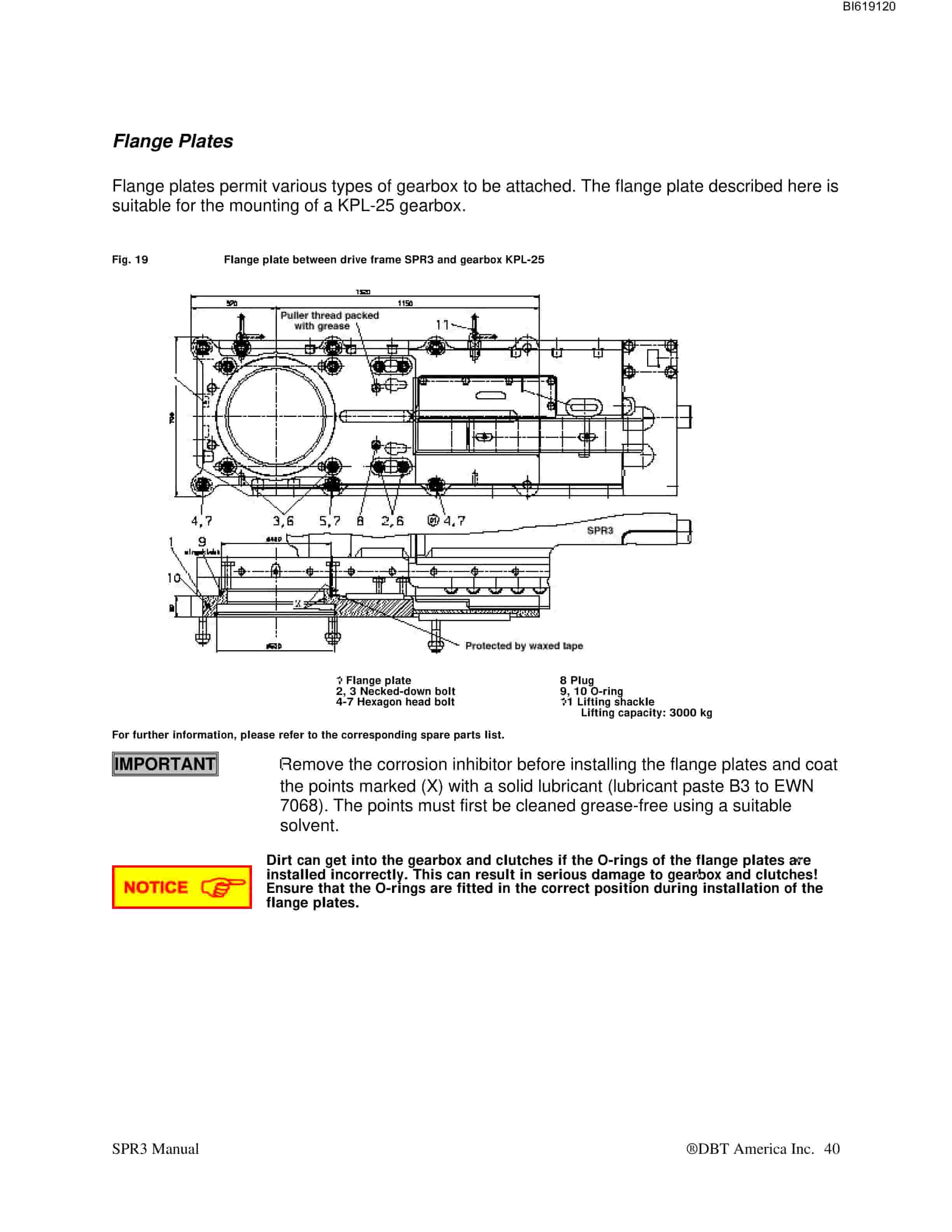 Bucyrus DBT - SPR3 Drive Frame Technical Manual BI619120-5