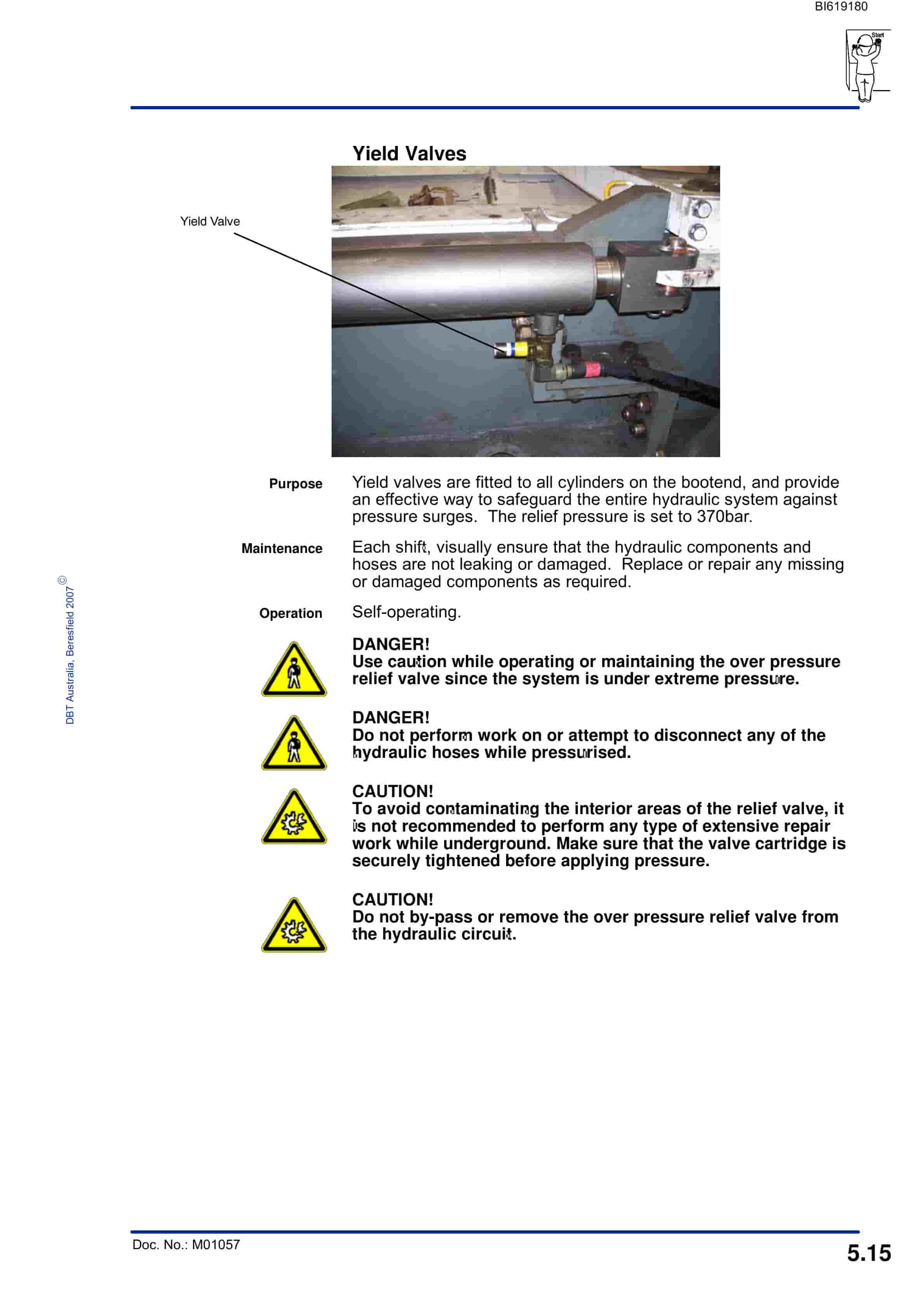 Bucyrus DBT - Tahmoor Bootend Technical Manual BI619180-2