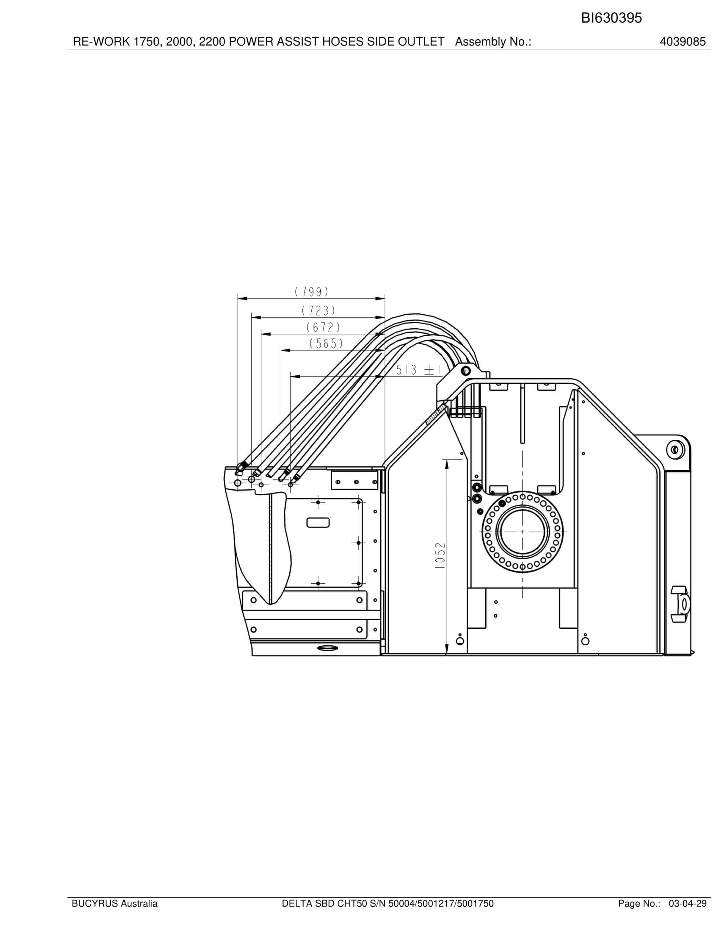 Bucyrus Delta SBD CHT50 2012 Parts Catalog BI630395-5