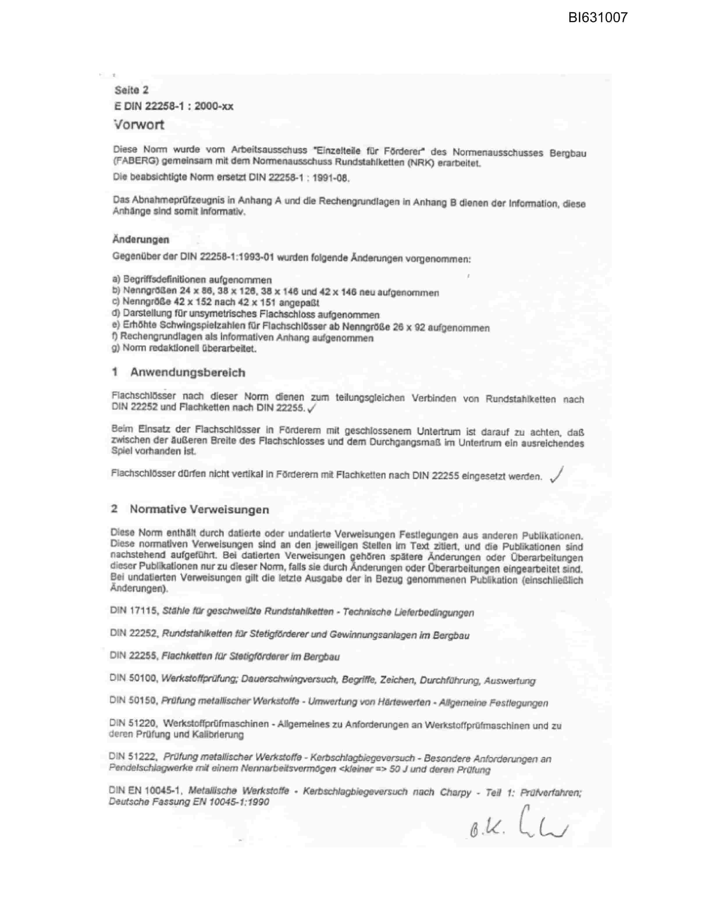 Bucyrus DIN Standards Parts Catalog BI631007-3