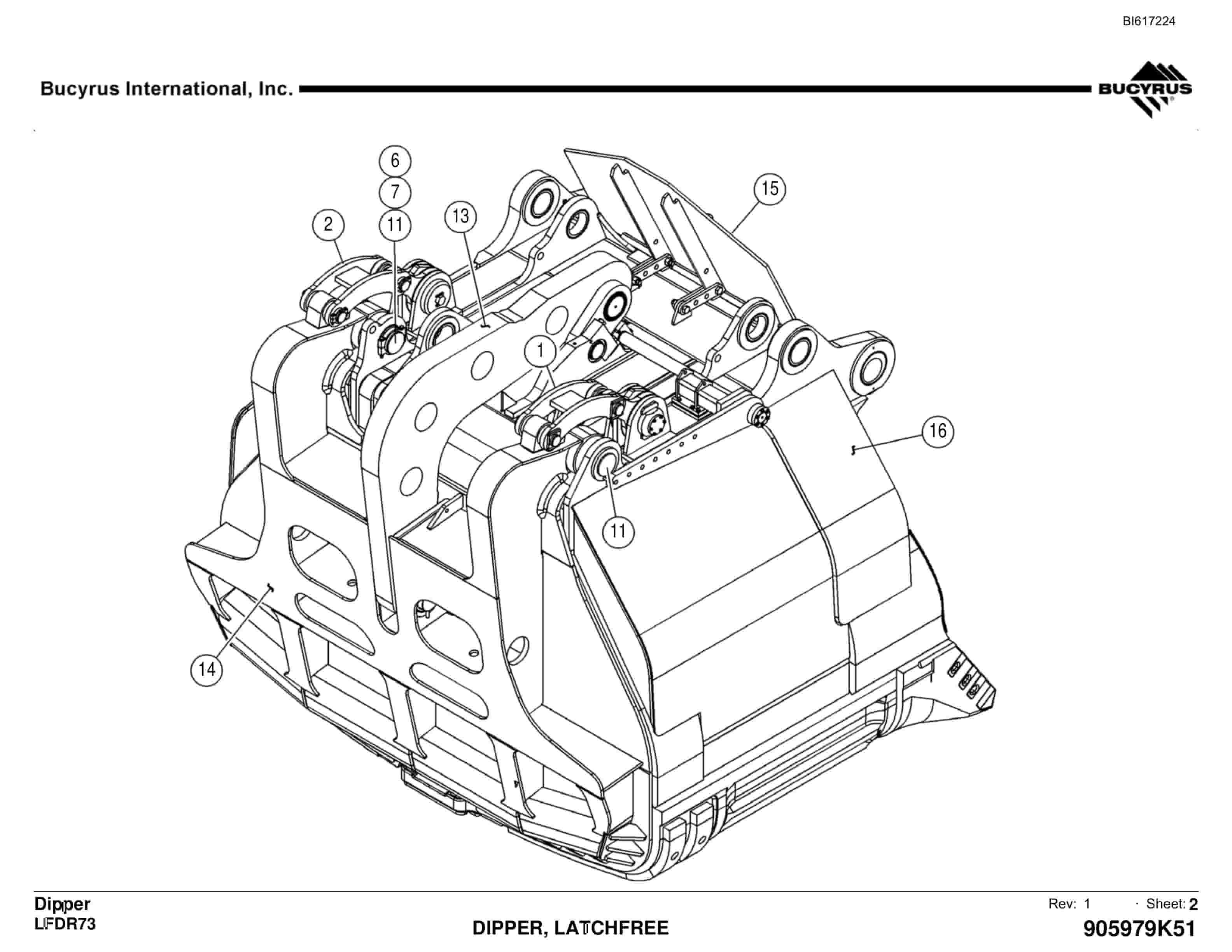 Bucyrus Dipper Retrofit Technical Manual BI617224-3