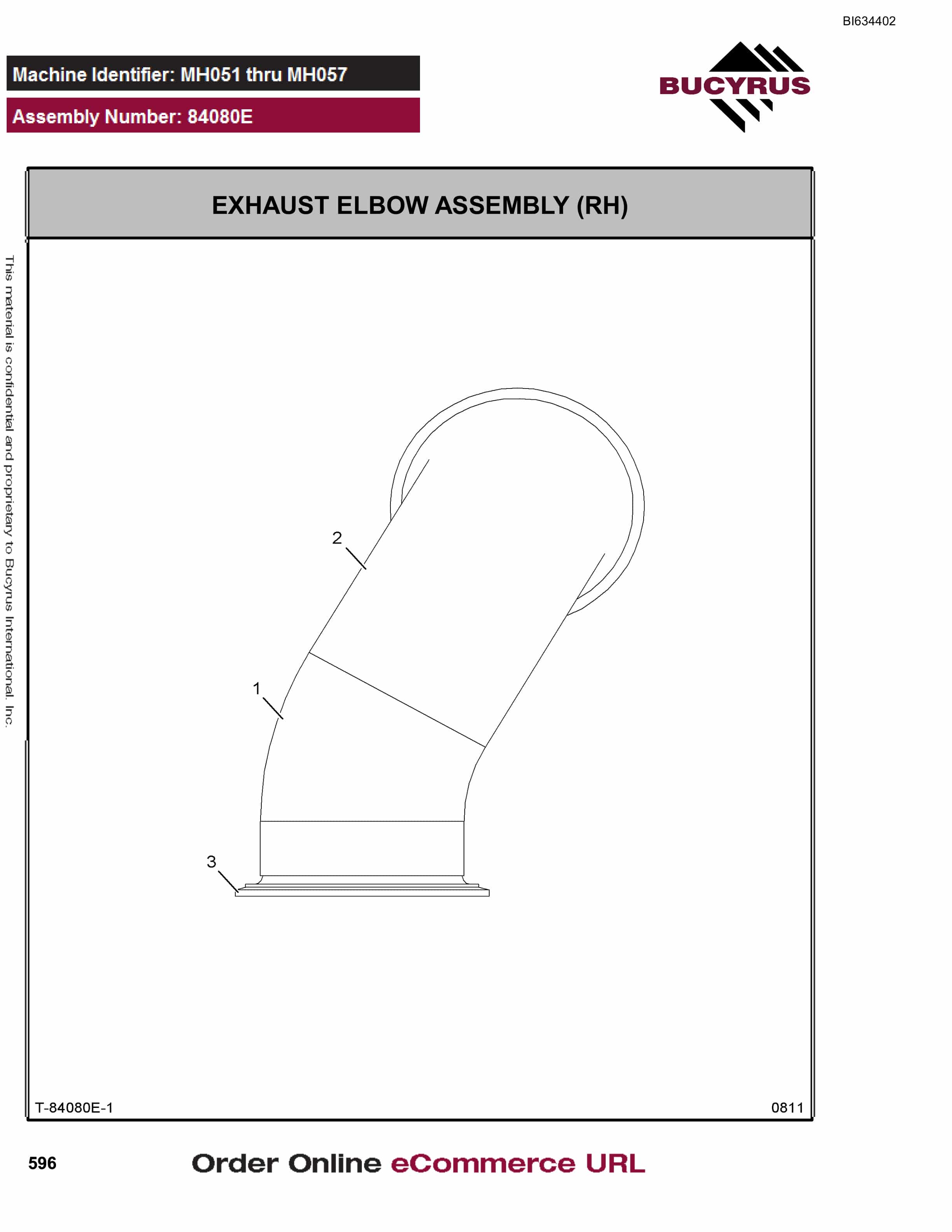 Bucyrus (D)MT4400 Parts Catalog BI634402-3