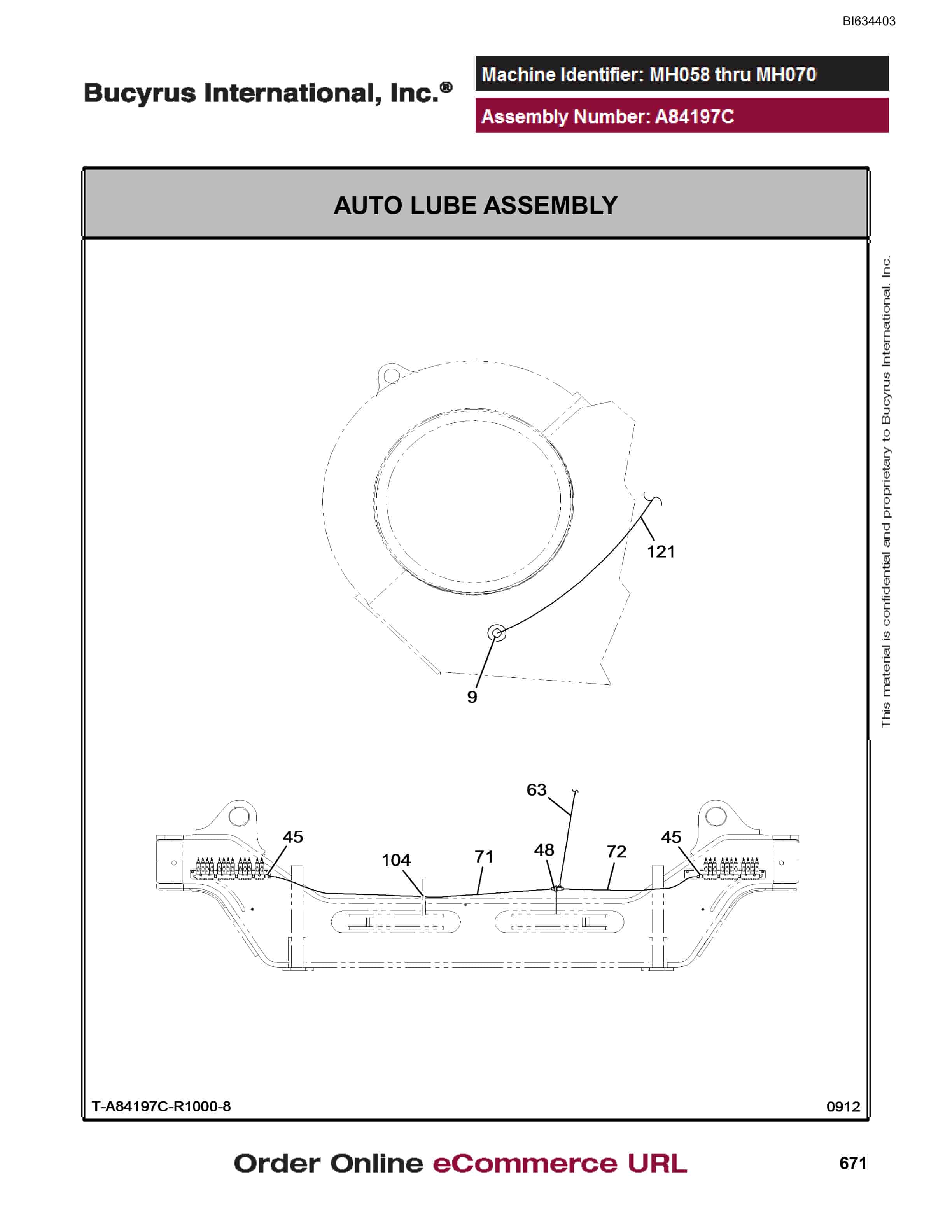 Bucyrus (D)MT4400 Parts Catalog BI634403-4