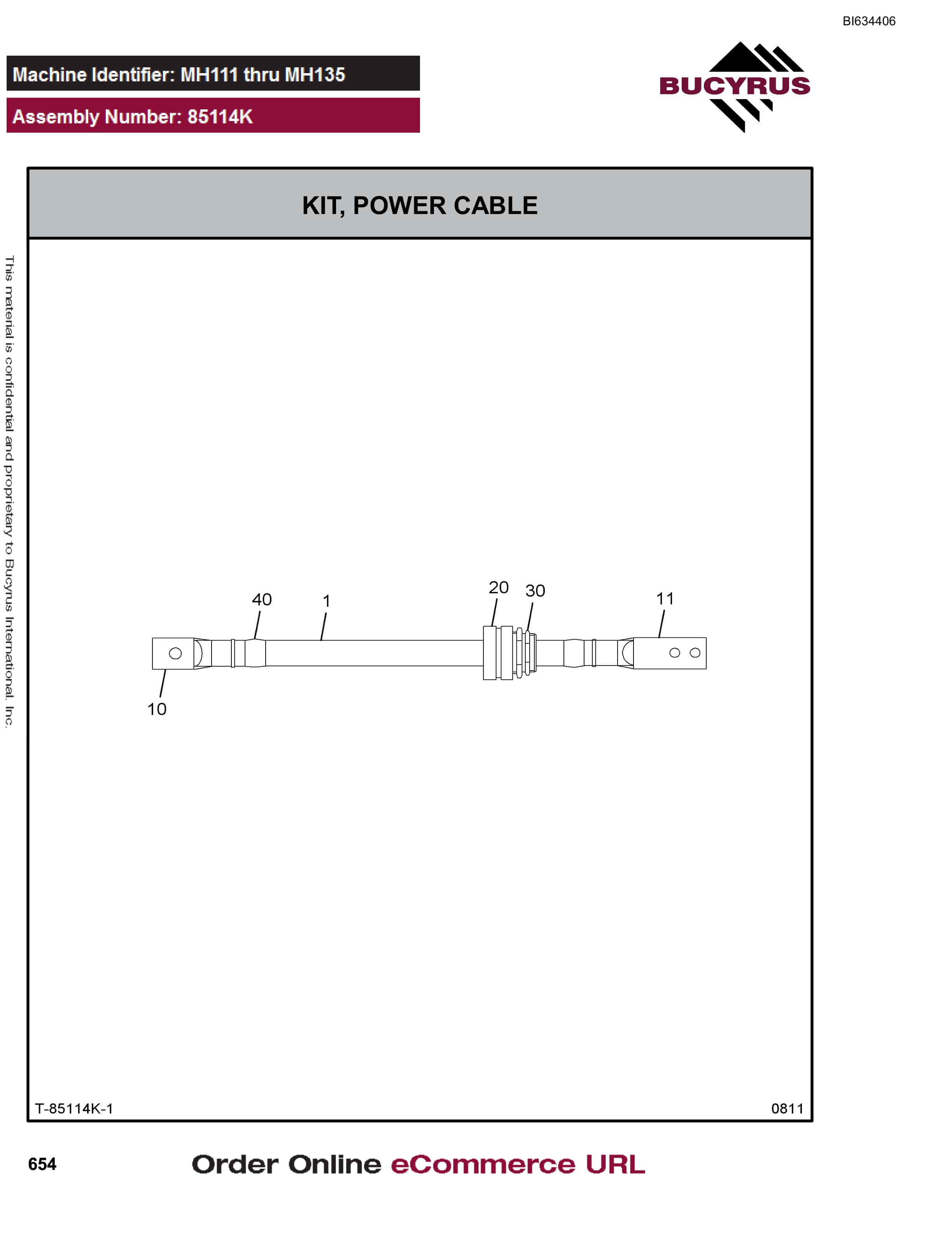 Bucyrus (D)MT4400 Parts Catalog BI634406-3