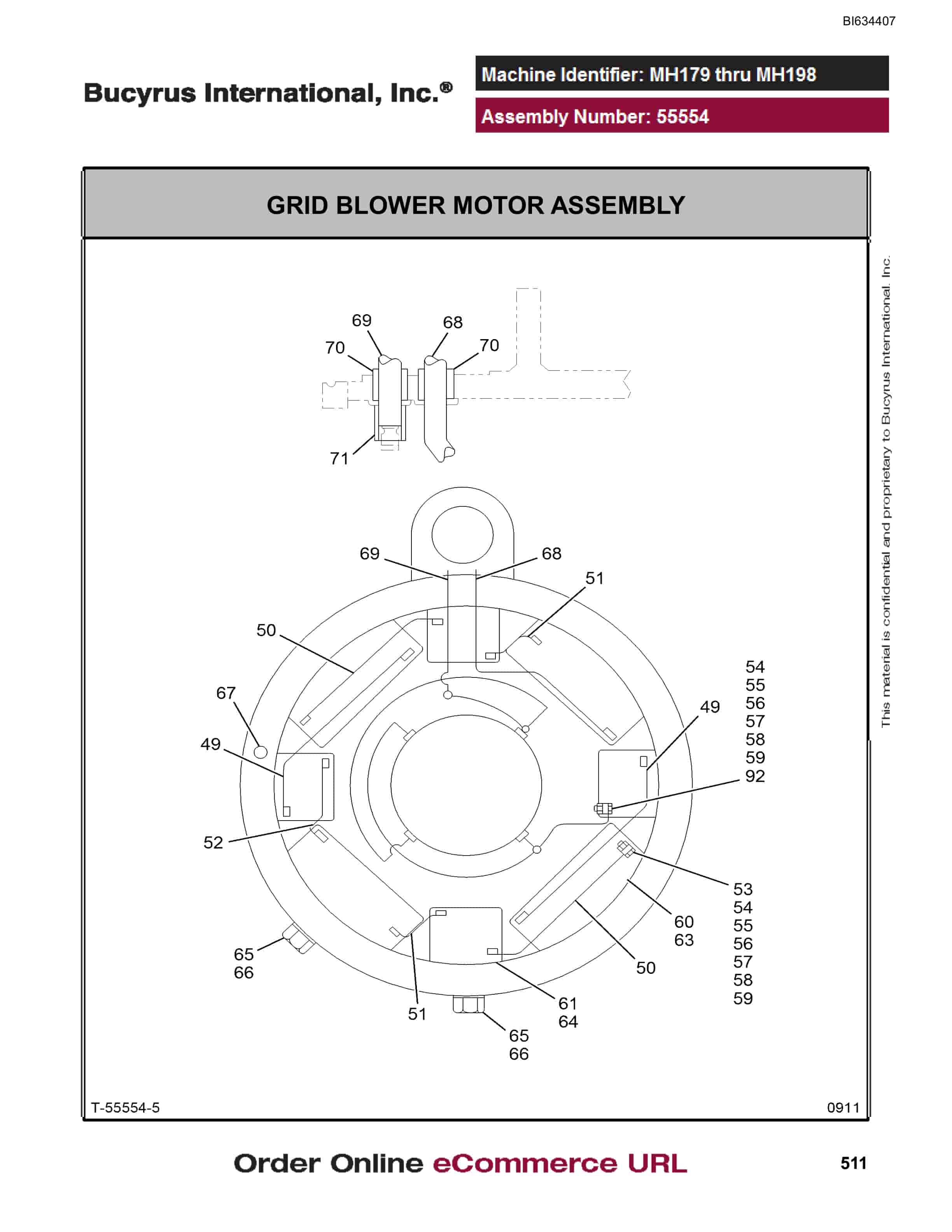 Bucyrus (D)MT4400 Parts Catalog BI634407-2
