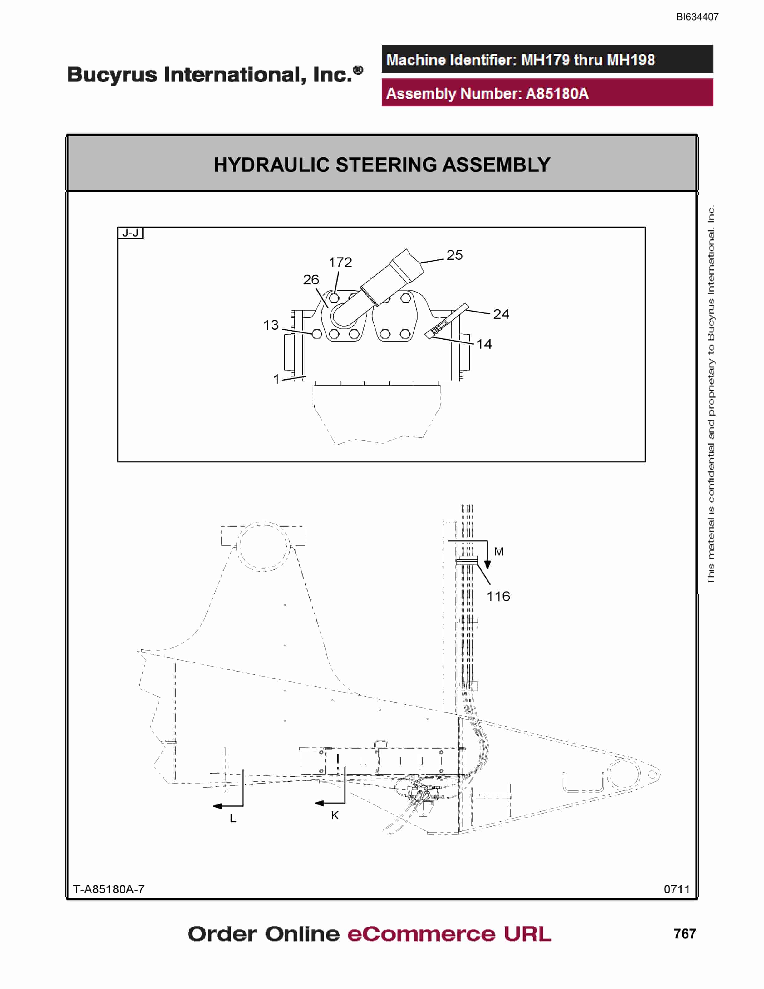 Bucyrus (D)MT4400 Parts Catalog BI634407-4