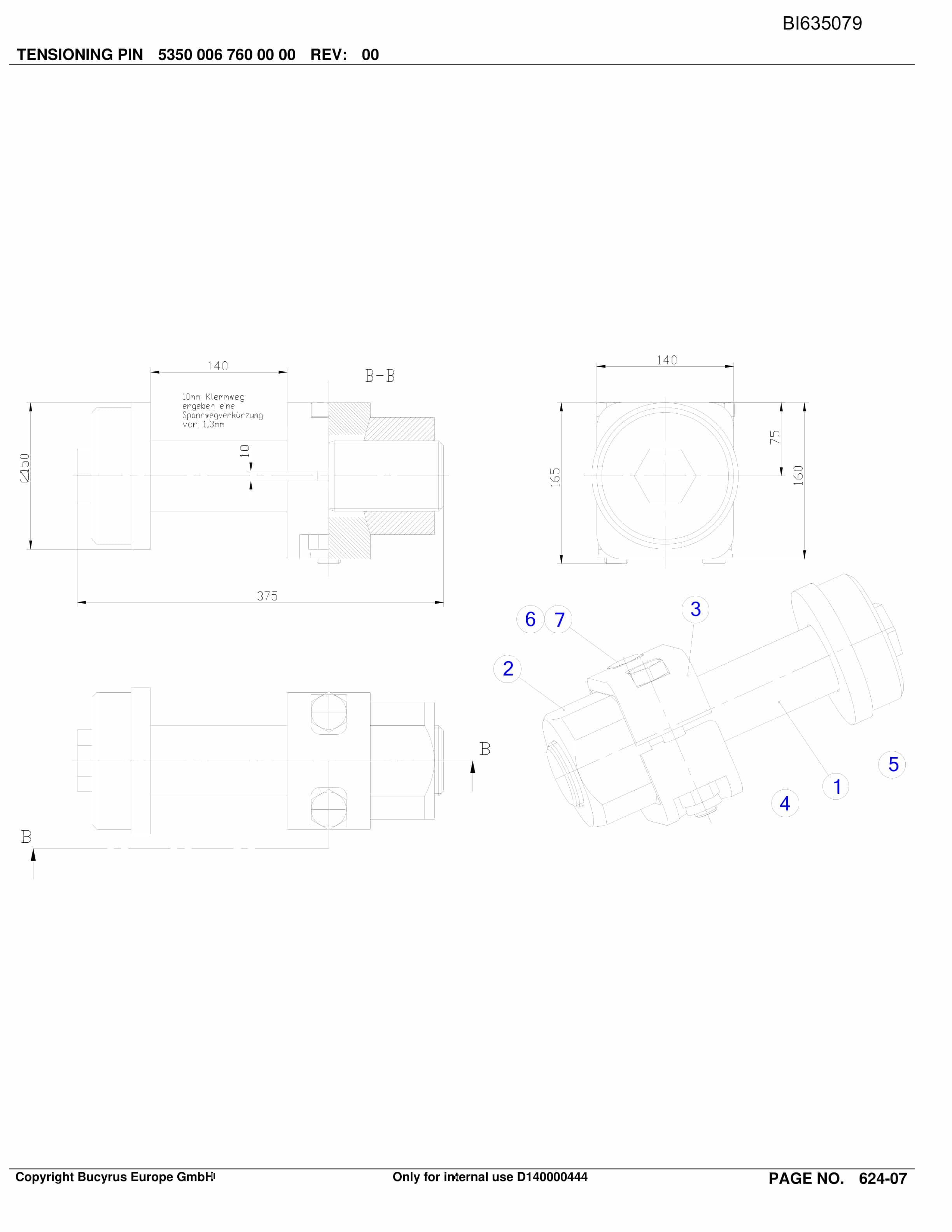 Bucyrus DONGZHOUJAO Stationary BSL Parts Catalog BI635079-4