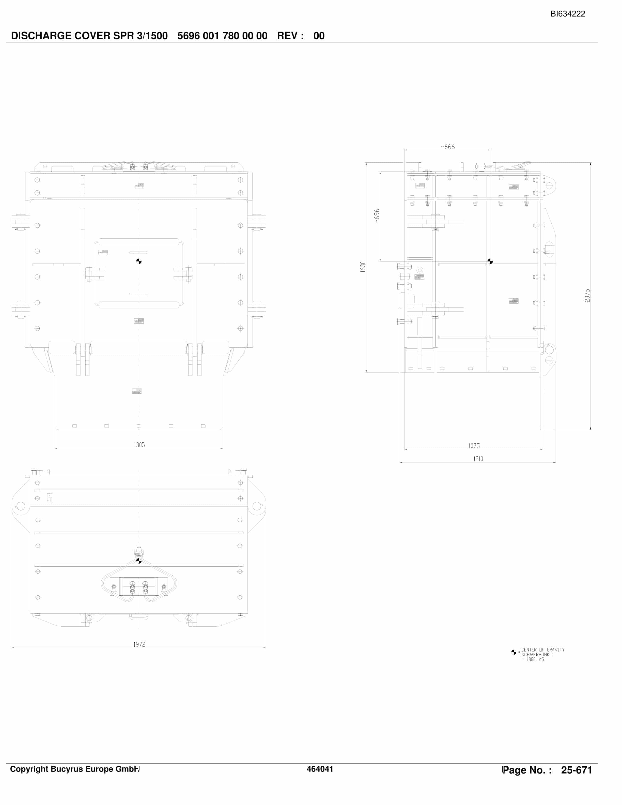 Bucyrus DONGZHOUYAO II SBSL Parts Catalog BI634222-5