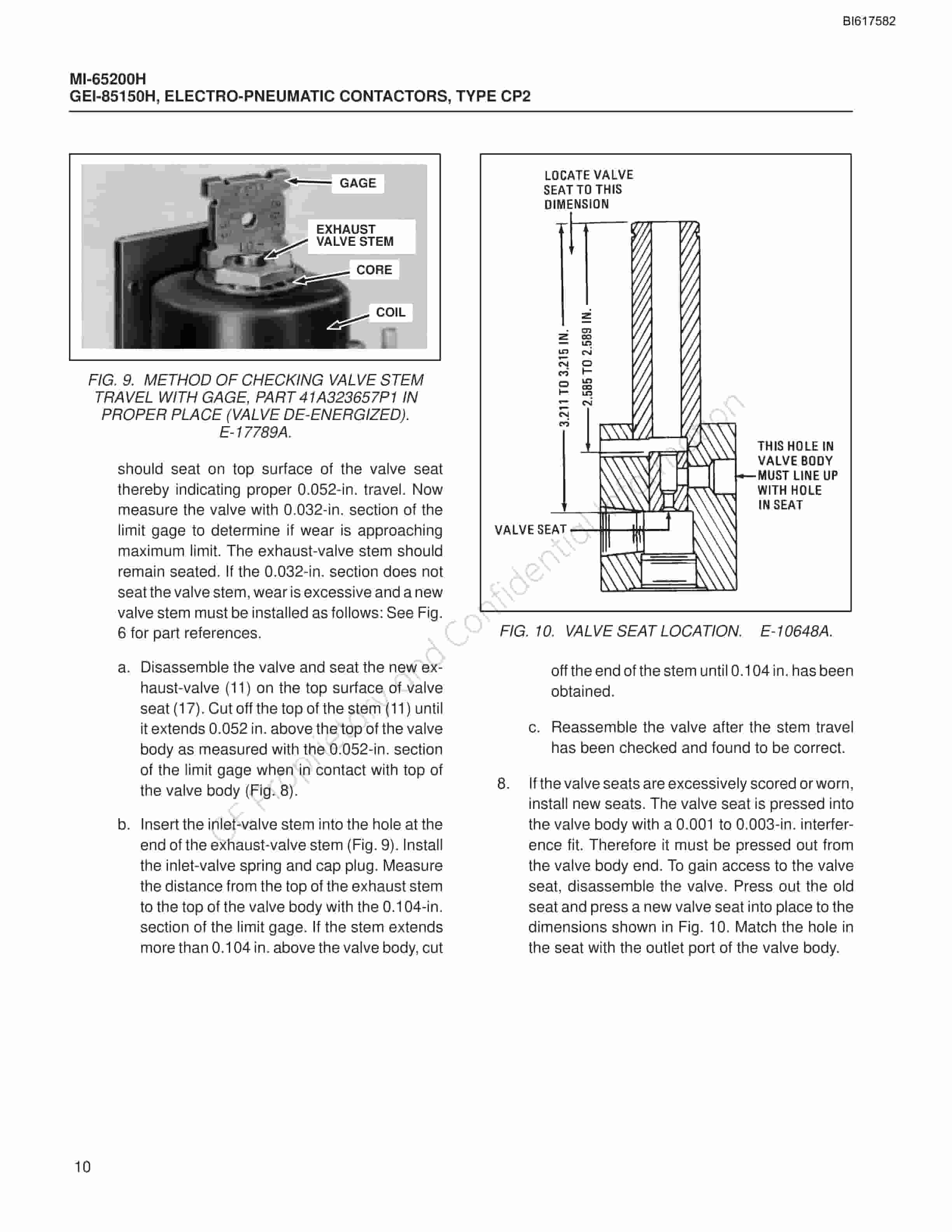 Bucyrus Electro-Pneumatic Contactors Type CP2 Technical Manual BI617582-5