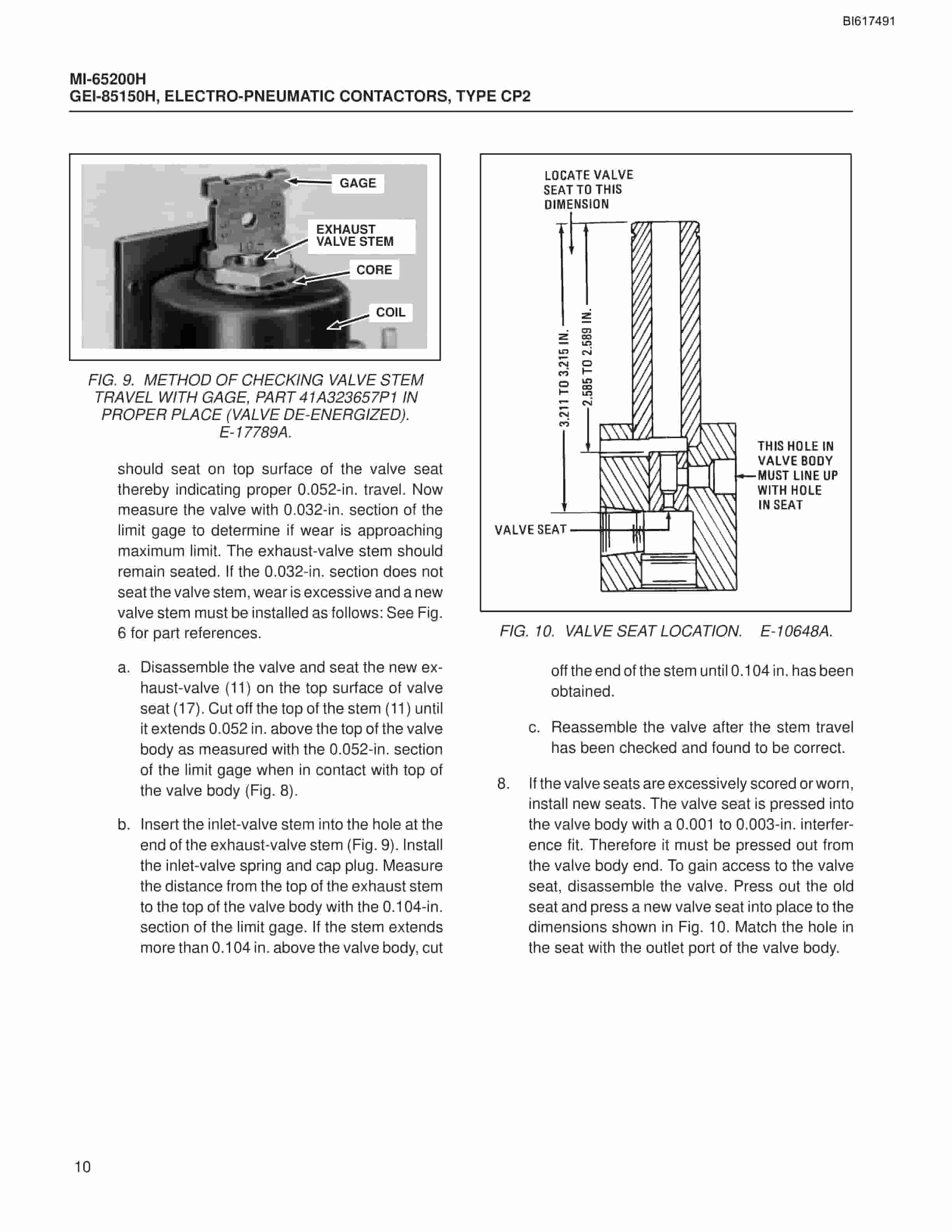 Bucyrus Electro-Pneumatic Contractors Type CP2 Technical Manual BI617491-5