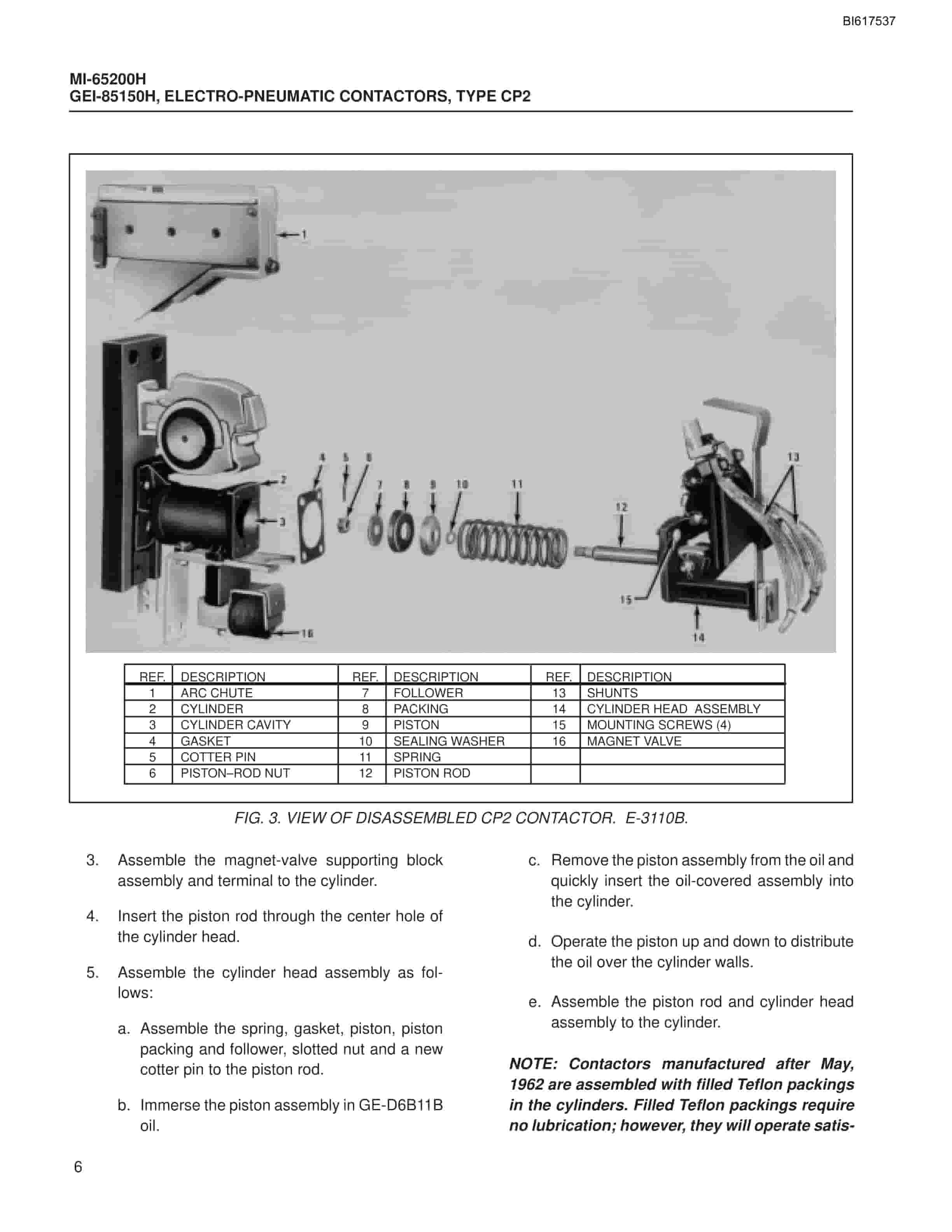 Bucyrus Electro-Pneumatic Contractors Type CP2 Technical Manual BI617537-2