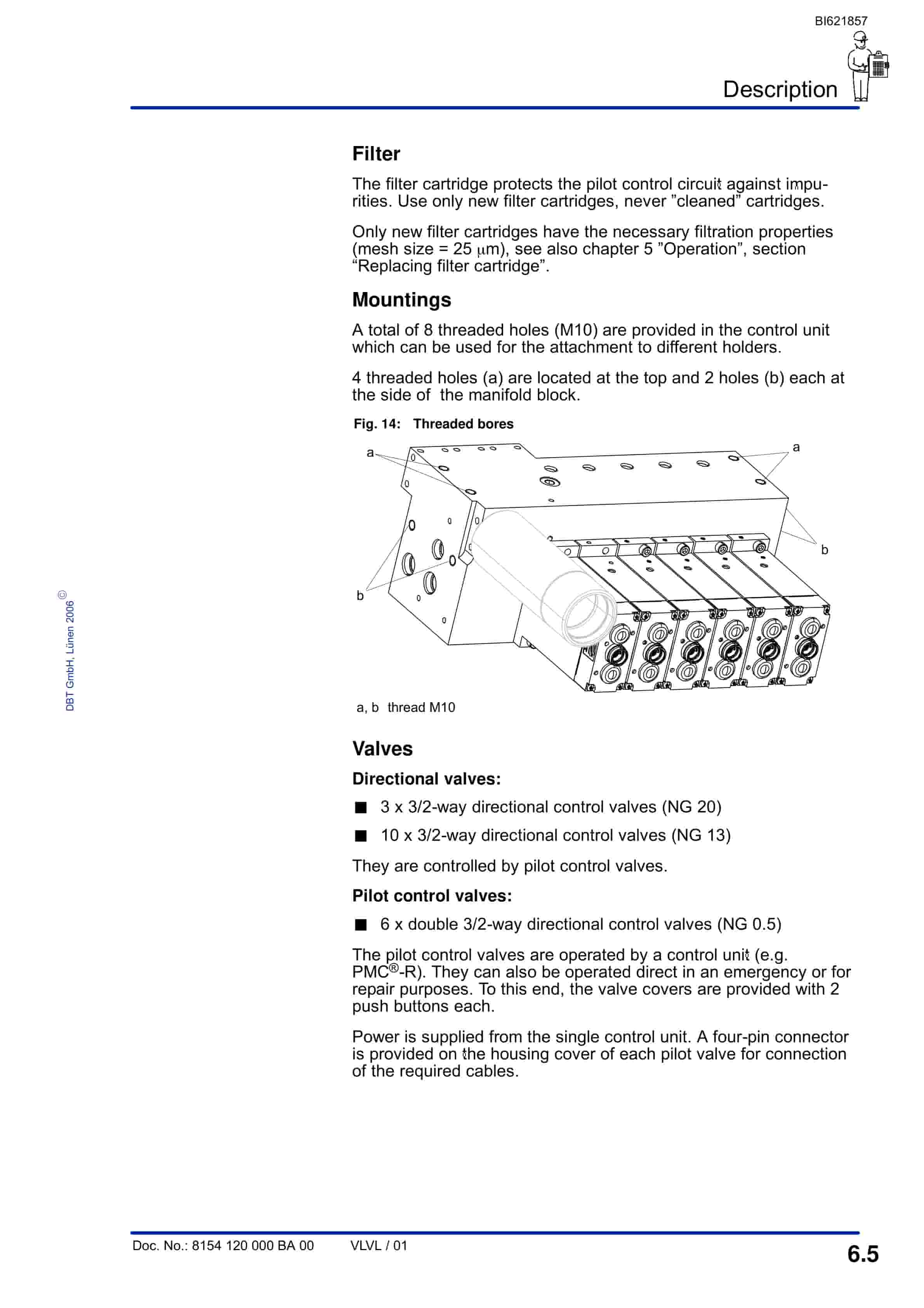 Bucyrus Electrohydraulic Control Unit, 12 Functions Technical Manual BI621857-4