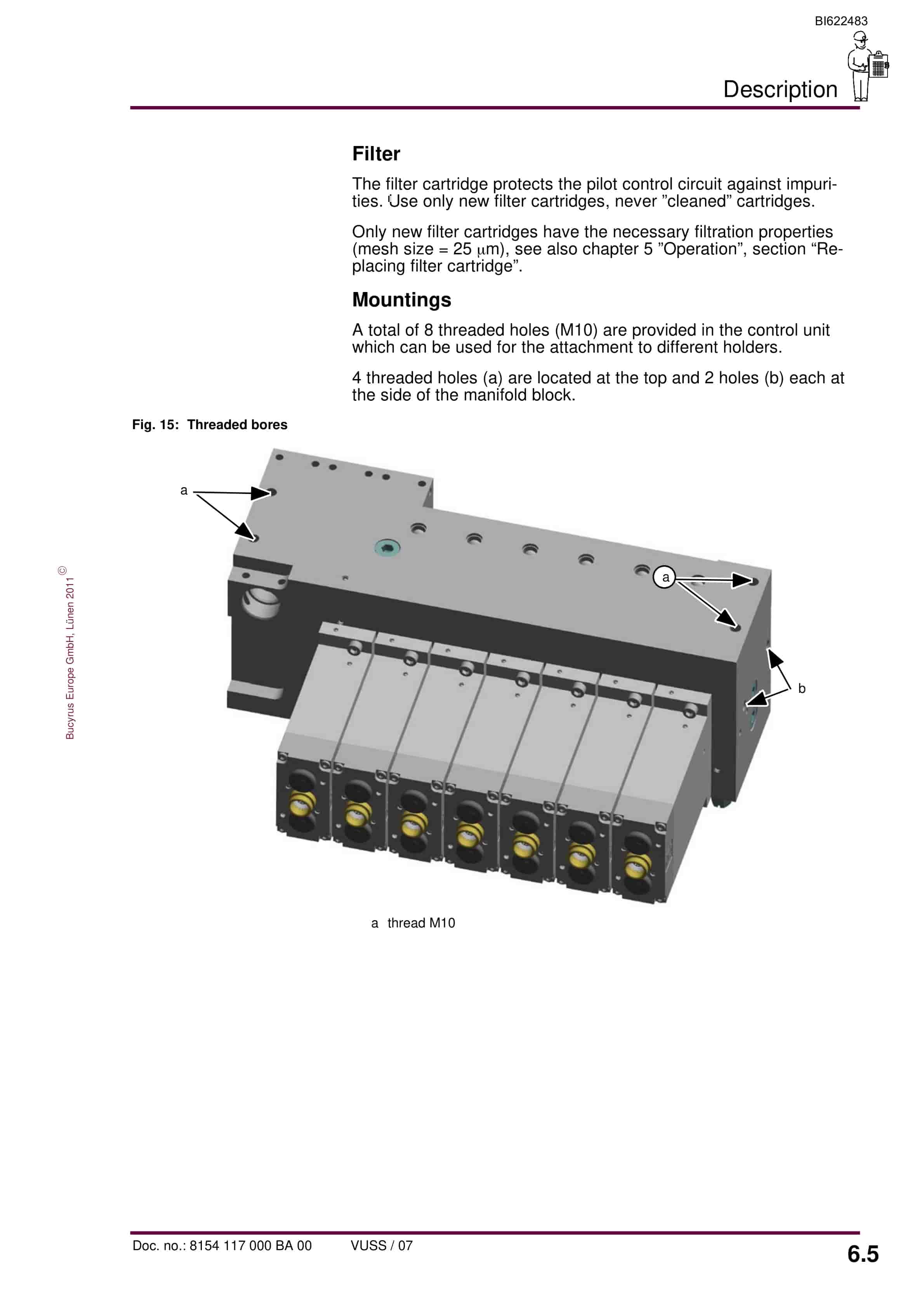 Bucyrus Electrohydraulic Control Unit, 14 Functions Operating Manual BI622483-4