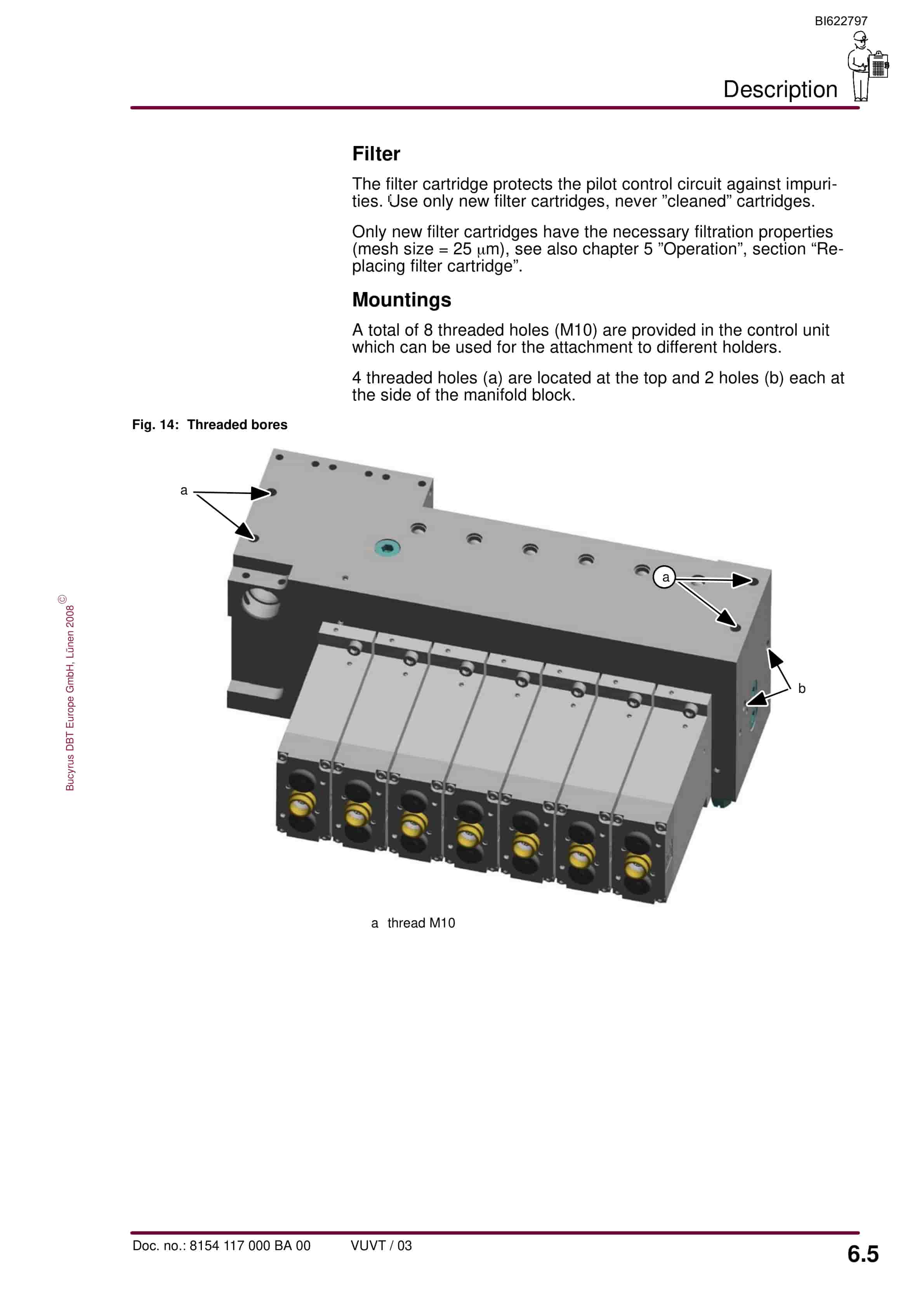 Bucyrus Electrohydraulic Control Unit, 14 Functions Operating Manual BI622797-4