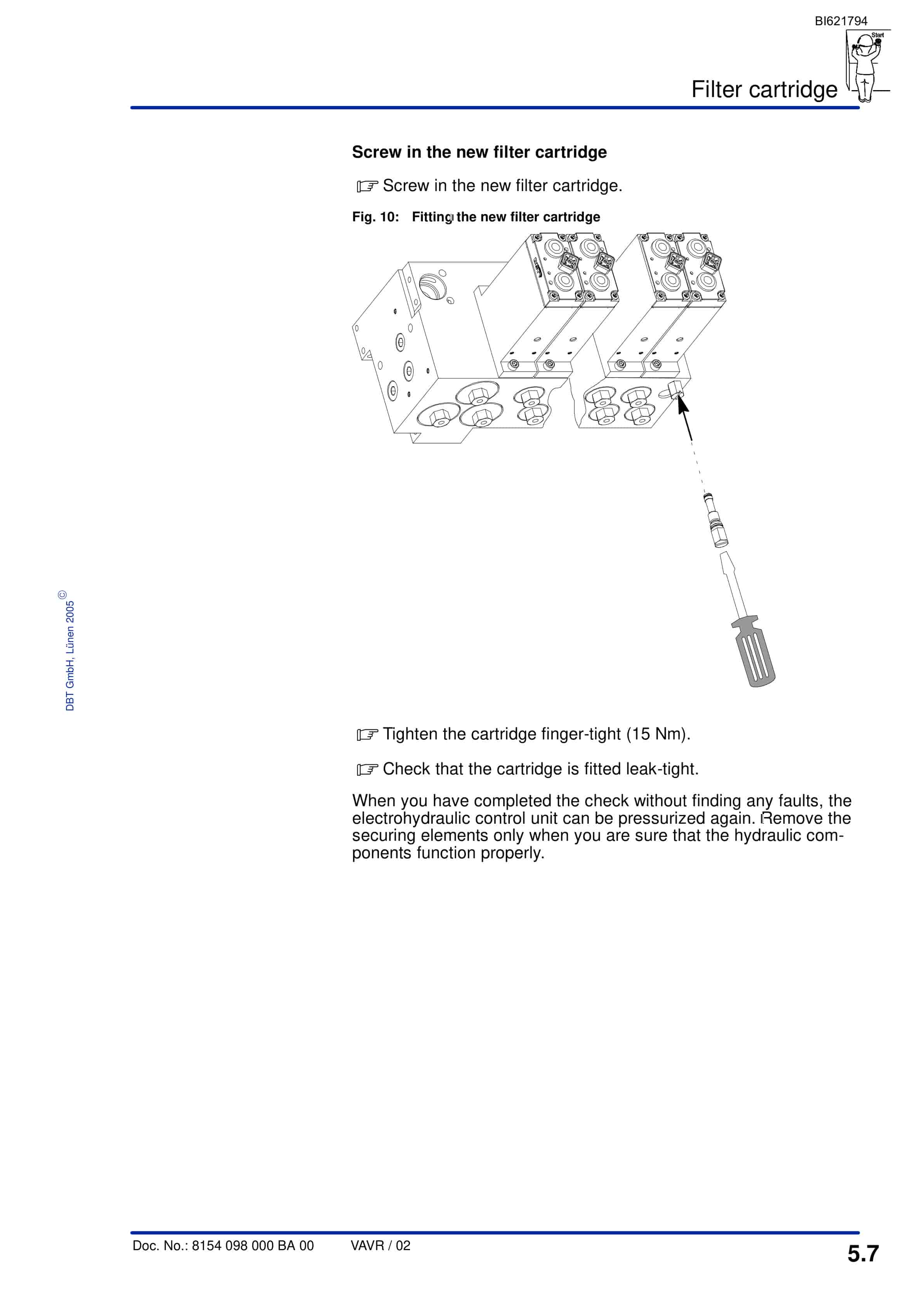 Bucyrus Electrohydraulic Control Unit, 16 Functions Technical Manual BI621794-3
