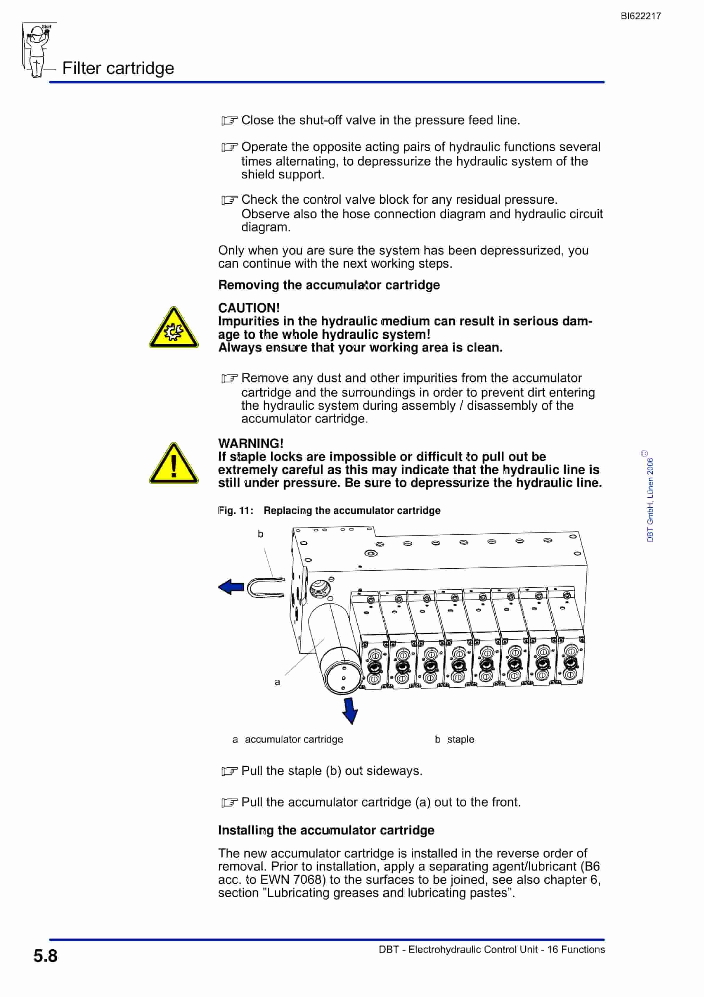 Bucyrus Electrohydraulic Control Unit, 16 Functions Technical Manual BI622217-3