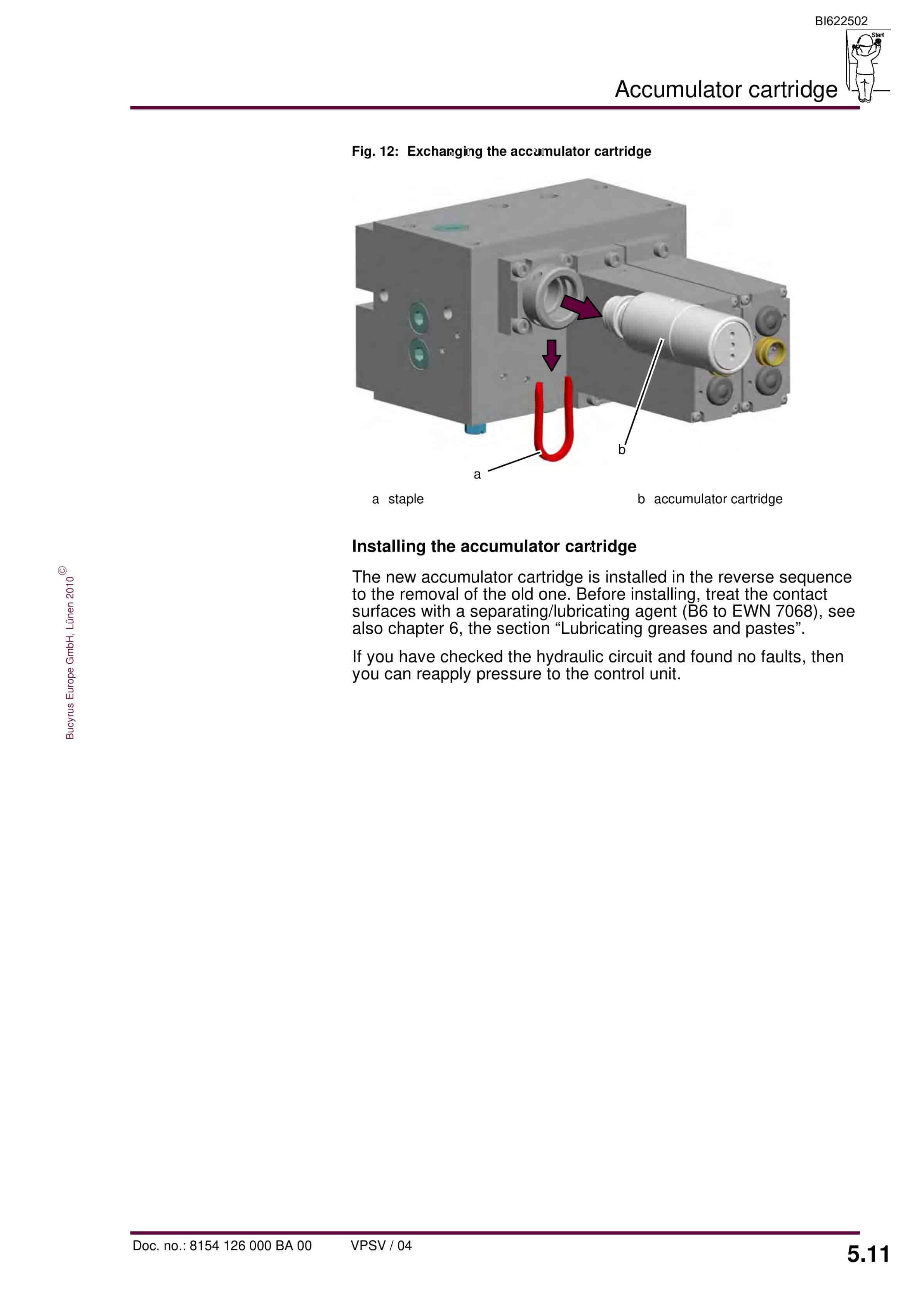 Bucyrus Electrohydraulic Control Unit, 4 Functions Operating Manual BI622502-3