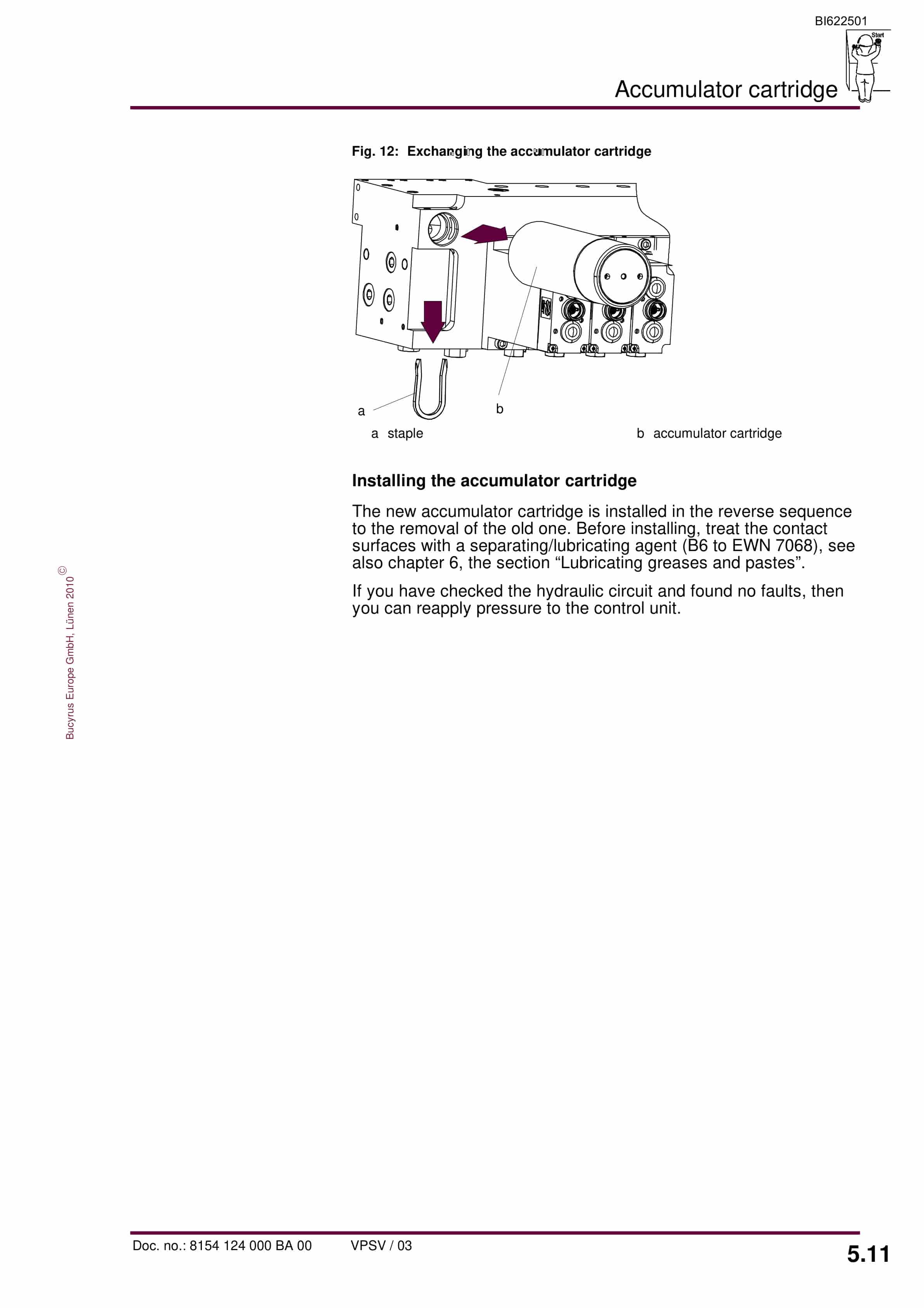 Bucyrus Electrohydraulic Control Unit, 8 Functions Operating Manual BI622501-3