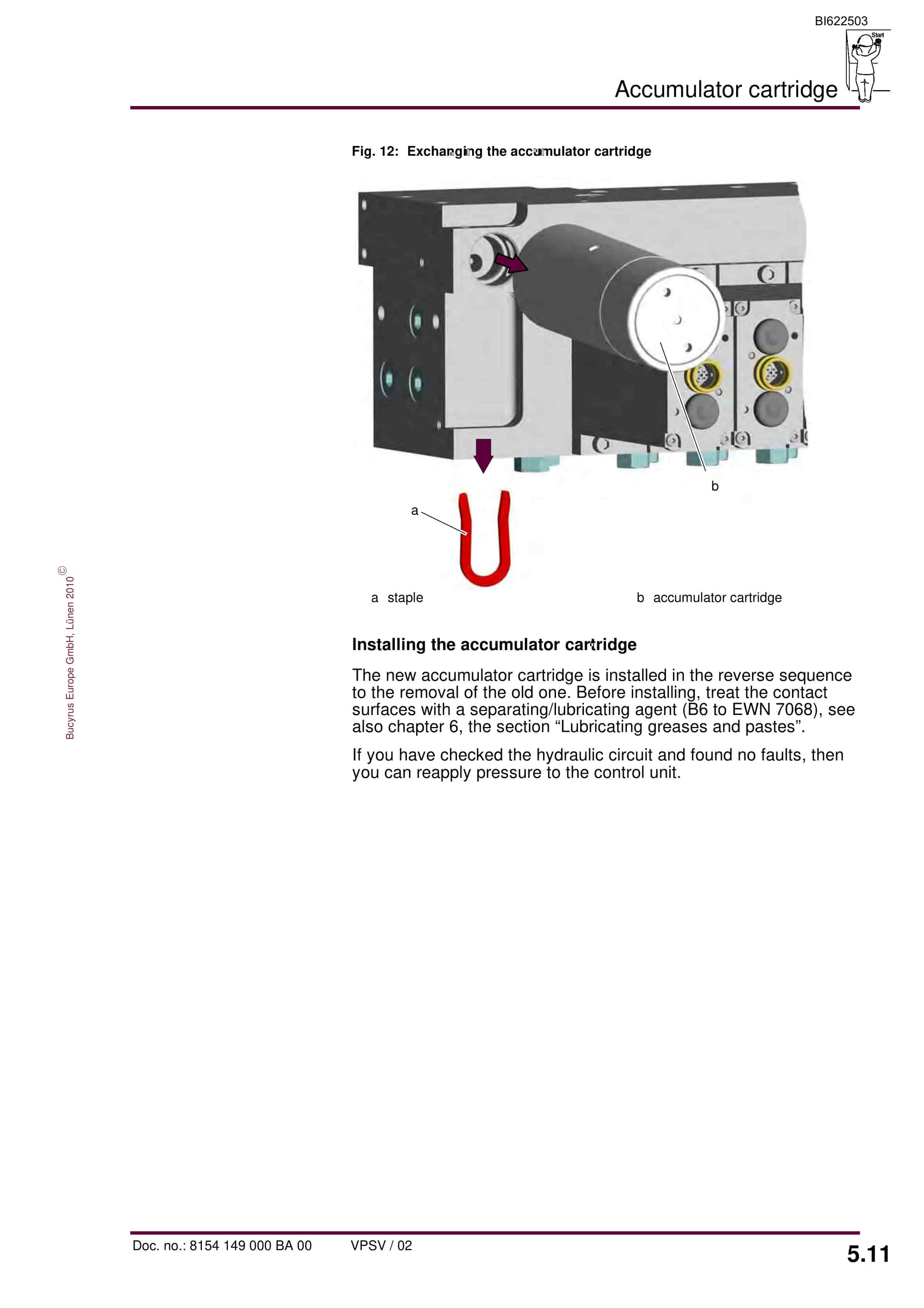 Bucyrus Electrohydraulic Control Unit, 8 Functions Operating Manual BI622503-3